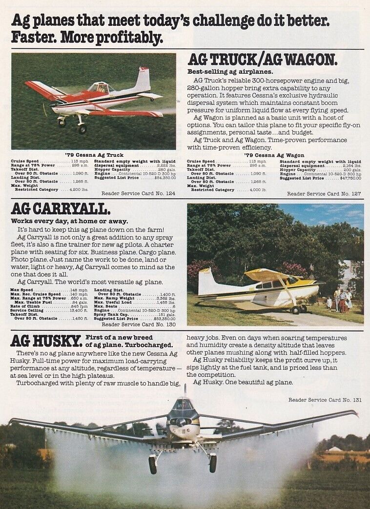 1979 Cessna AG Aircraft ad 12/17/2022c