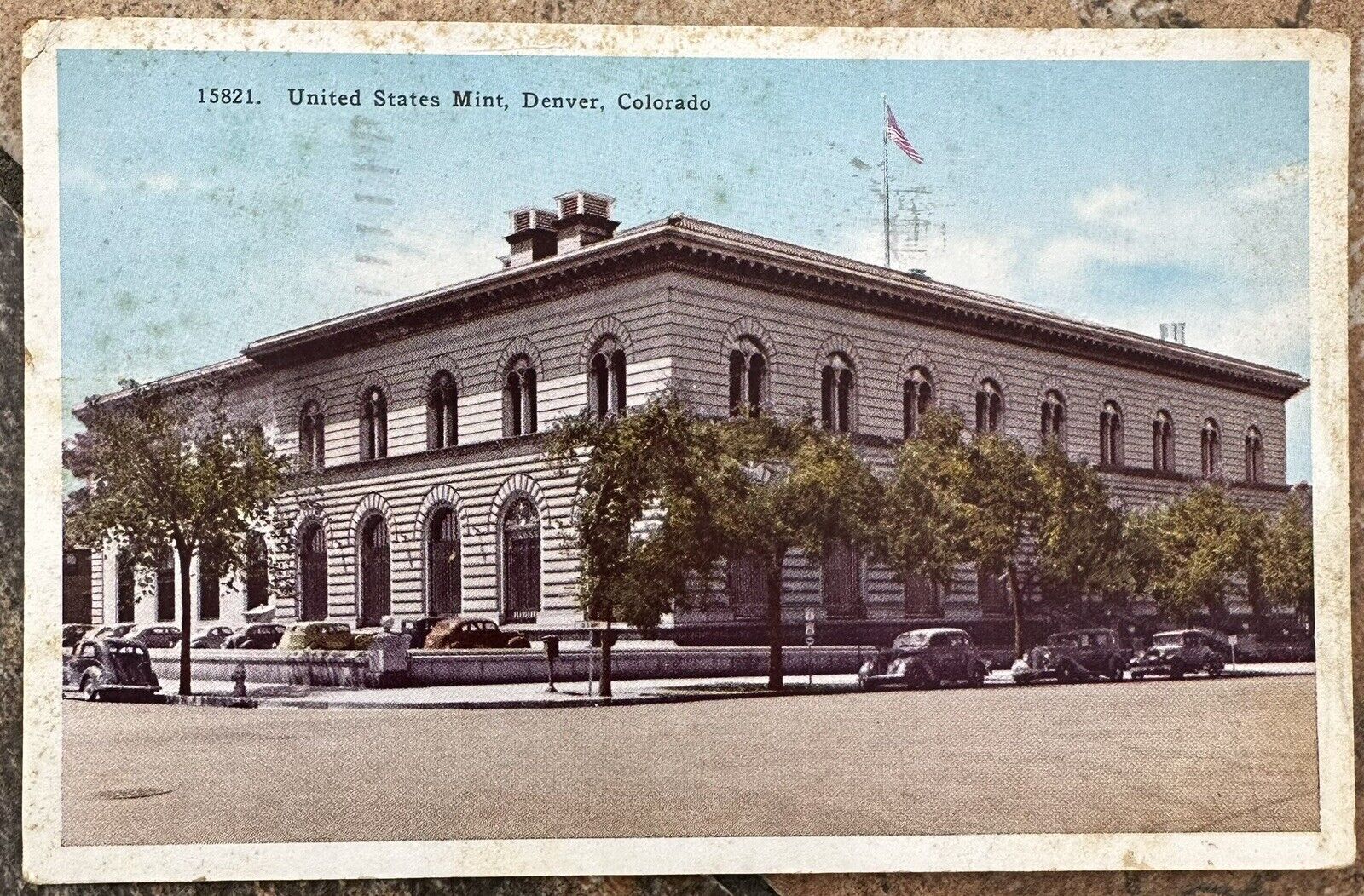 Denver CO-Colorado, United States Mint Building, Vintage 1940 Souvenir Postcard