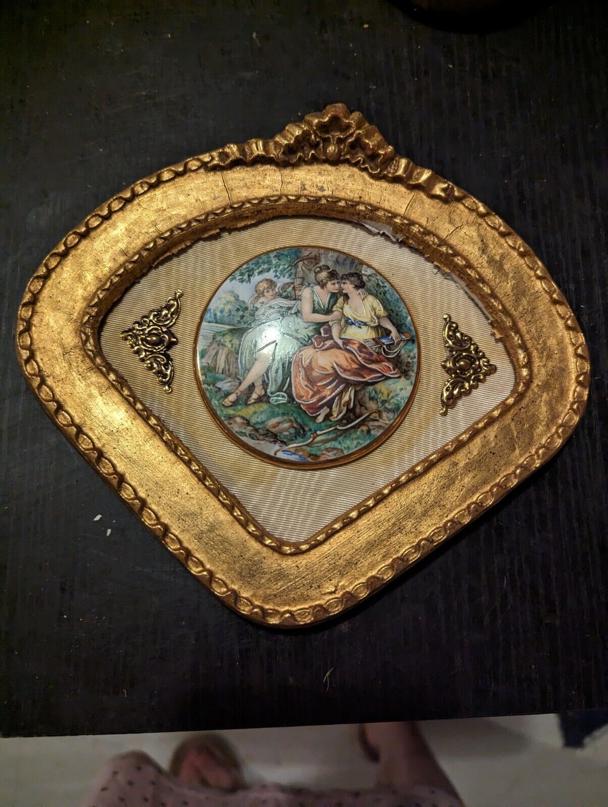 A Pair Of Genuine Porcelain Small Pictures