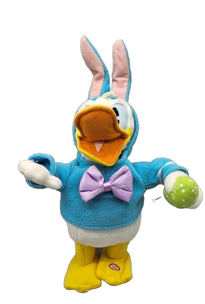 Donald Duck Easter Disney Hallmark Dont Pull My Ears Sound & Motion TESTED