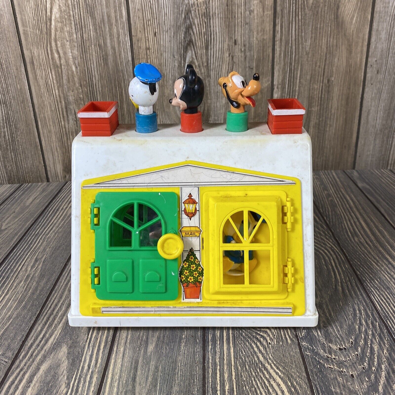 Vintage 1984 Illco Preschool Disney Babies House Doors Windows Toy