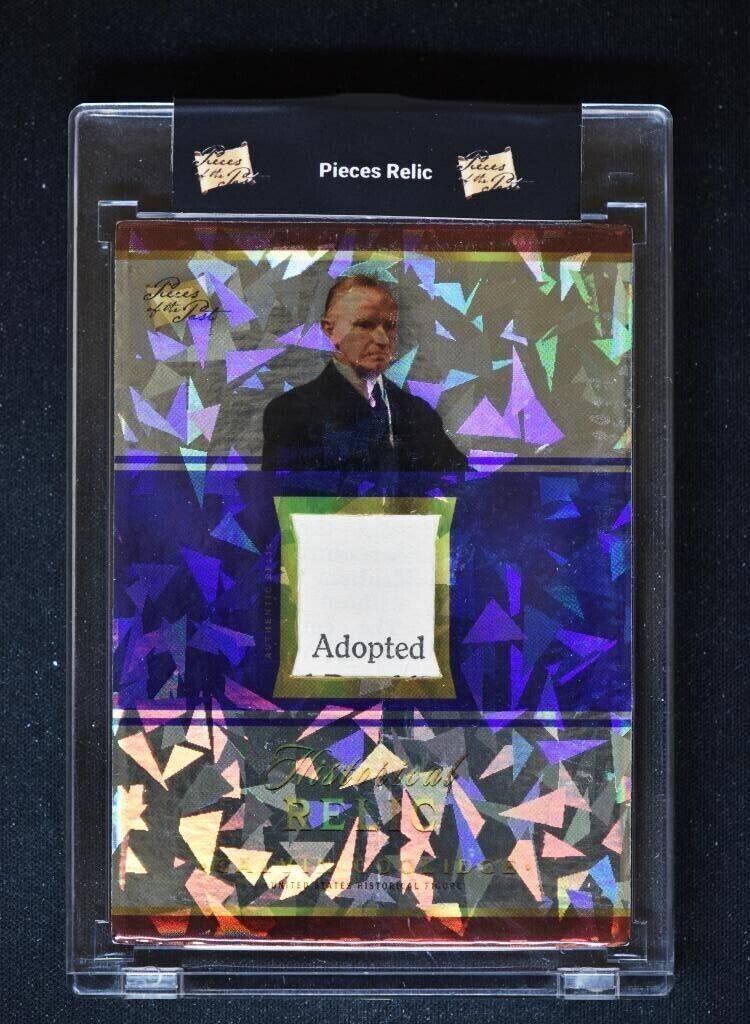 2022 Pieces of the Past Presidential Edition Base Relic #80 Calvin Coolidge