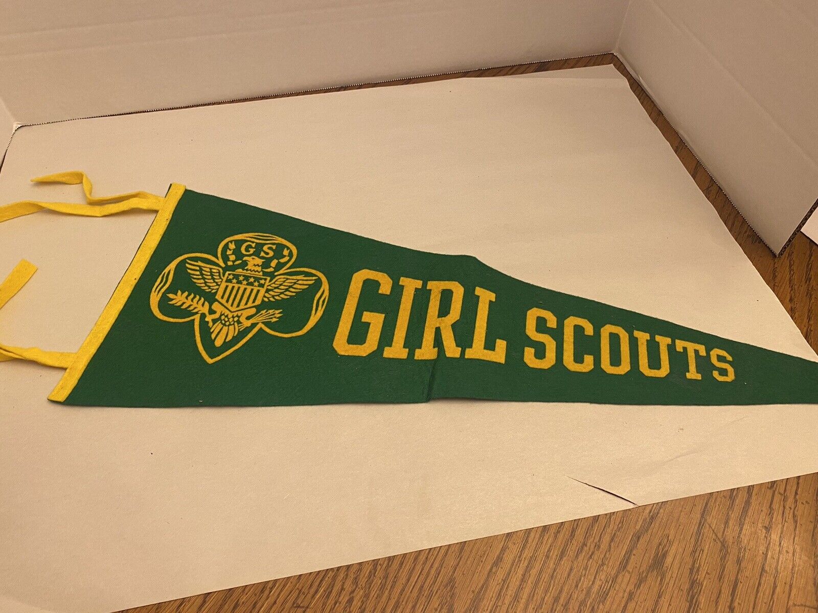 Original 1950\'s Girl Scouts of America Felt Pennant Flag