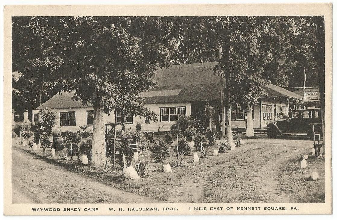 Kennett Square Pennsylvania PA ~ Waywood Shady Camp 1932