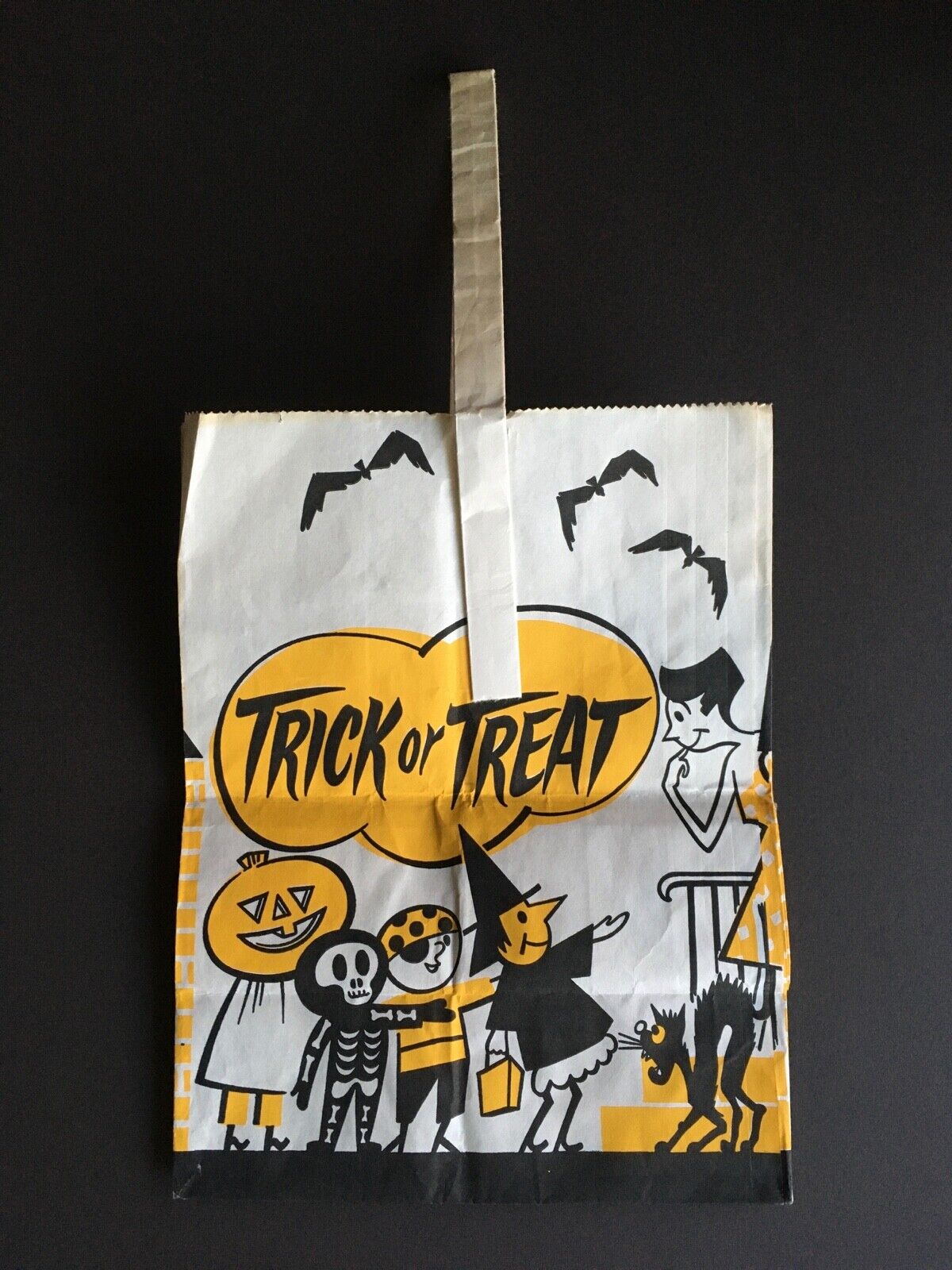 Vintage 1964 Mcdonald\'s Halloween Trick or Treat Paper Bag - Archy McDonald