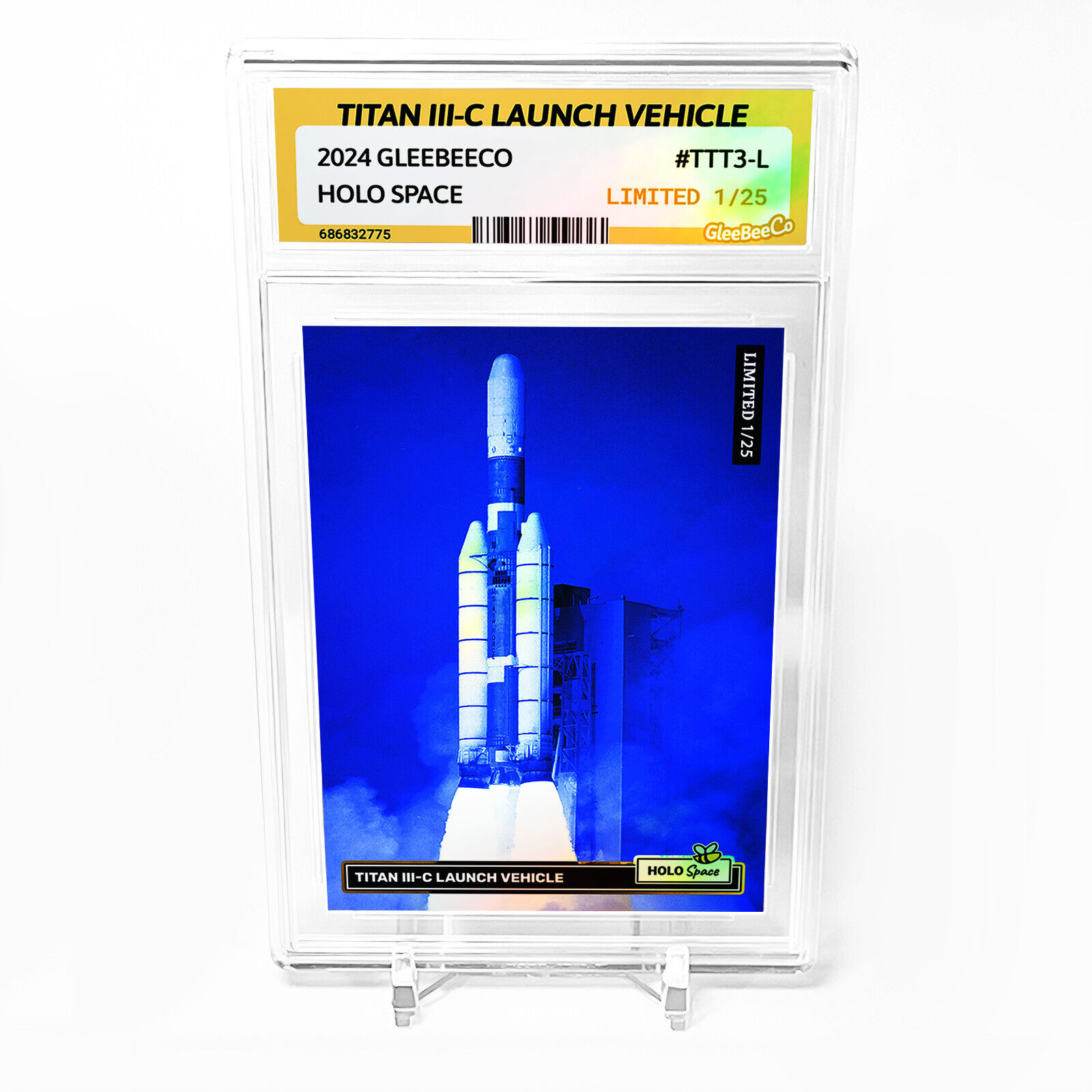 TITAN III-C LAUNCH VEHICLE Card 2024 GleeBeeCo Holo Space #TTT3-L Limited to /25