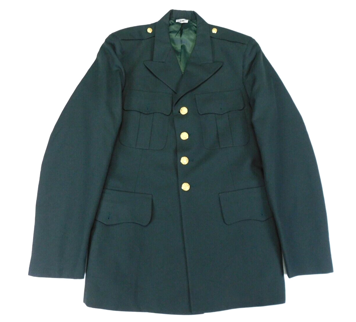 US Army Coat Jacket 41 Long Green Dacron/Wool AG 489 Dress Class III Uniform