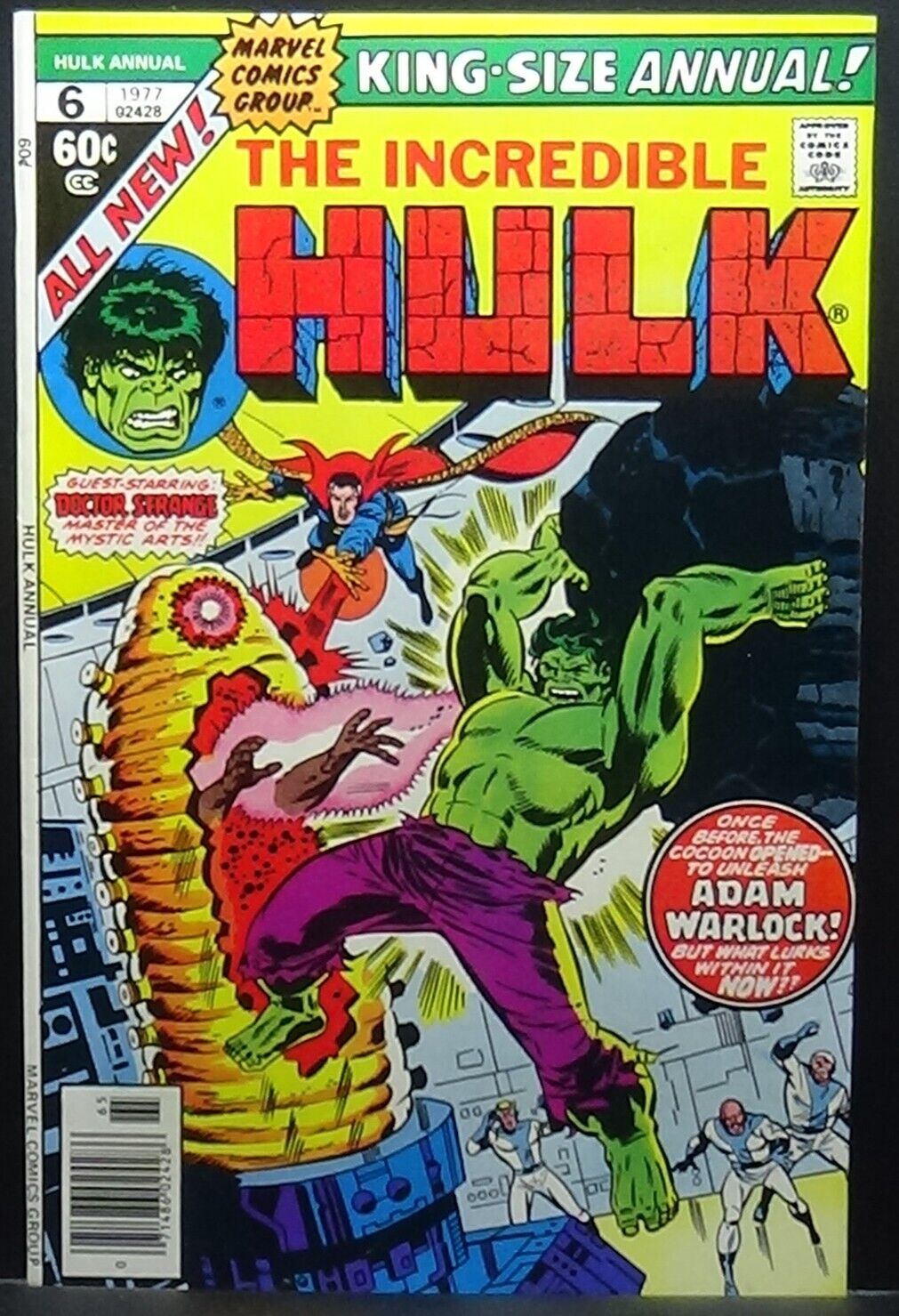 INCREDIBLE HULK KING SIZE ANNUAL #6 9.2+ NM 1ST APPEARANCE PARAGON (COCOON)