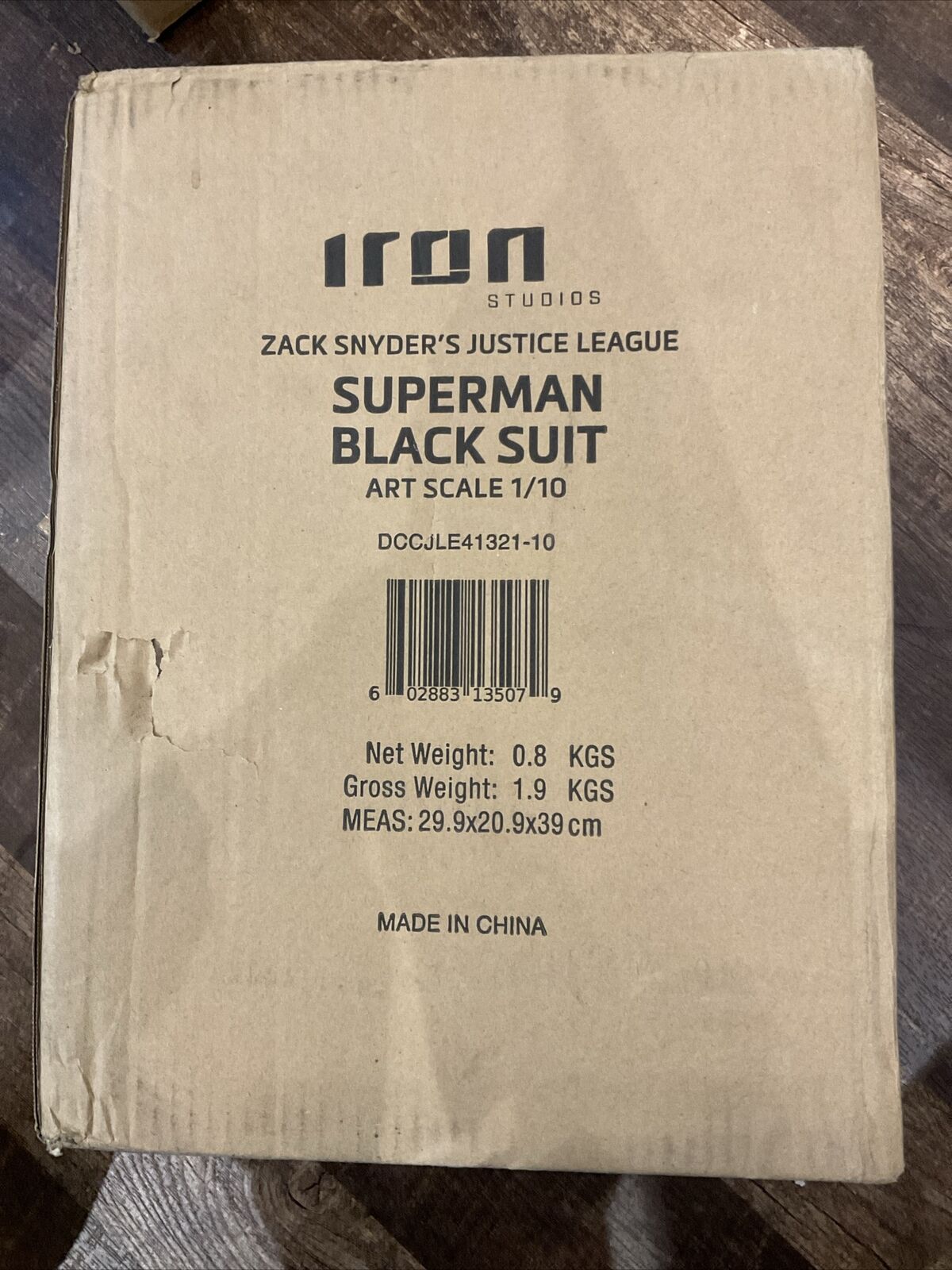 Iron Studios Zack Snyder's Justice League SUPERMAN BLACK SUIT 1/10 Scale MISB