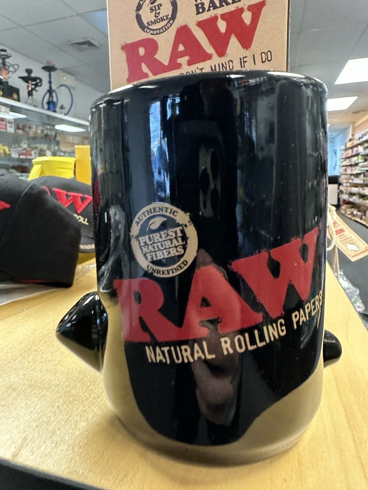 RAW Wake Up & Bake Up Ceramic Cone Mug - 10oz