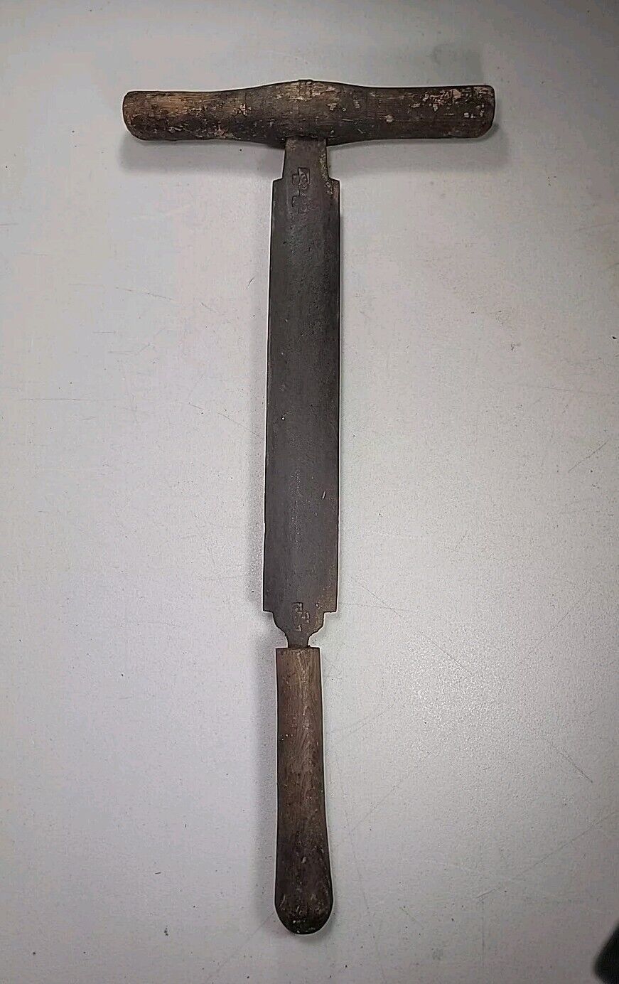 RARE SIGNED EARLY ANTIQUE VINTAGE C. COX  FLESHING KNIFE 21\