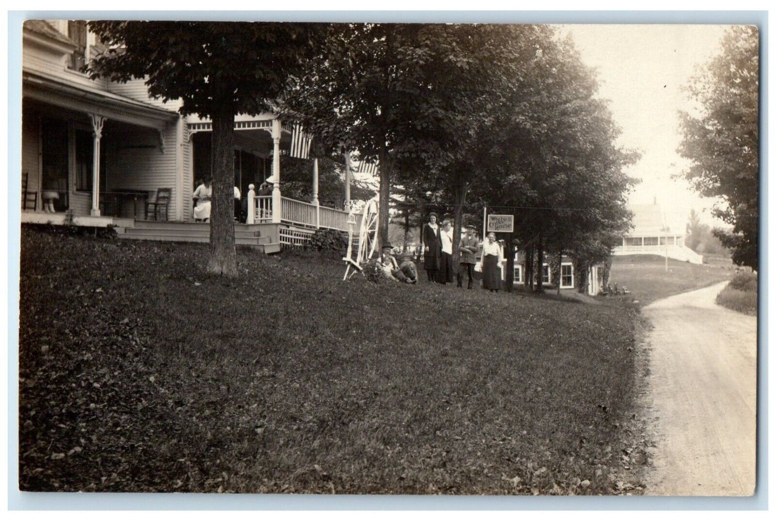 c1910\'s Whites Coffee House Dirt Road RPPC Photo Unposted Antique Postcard