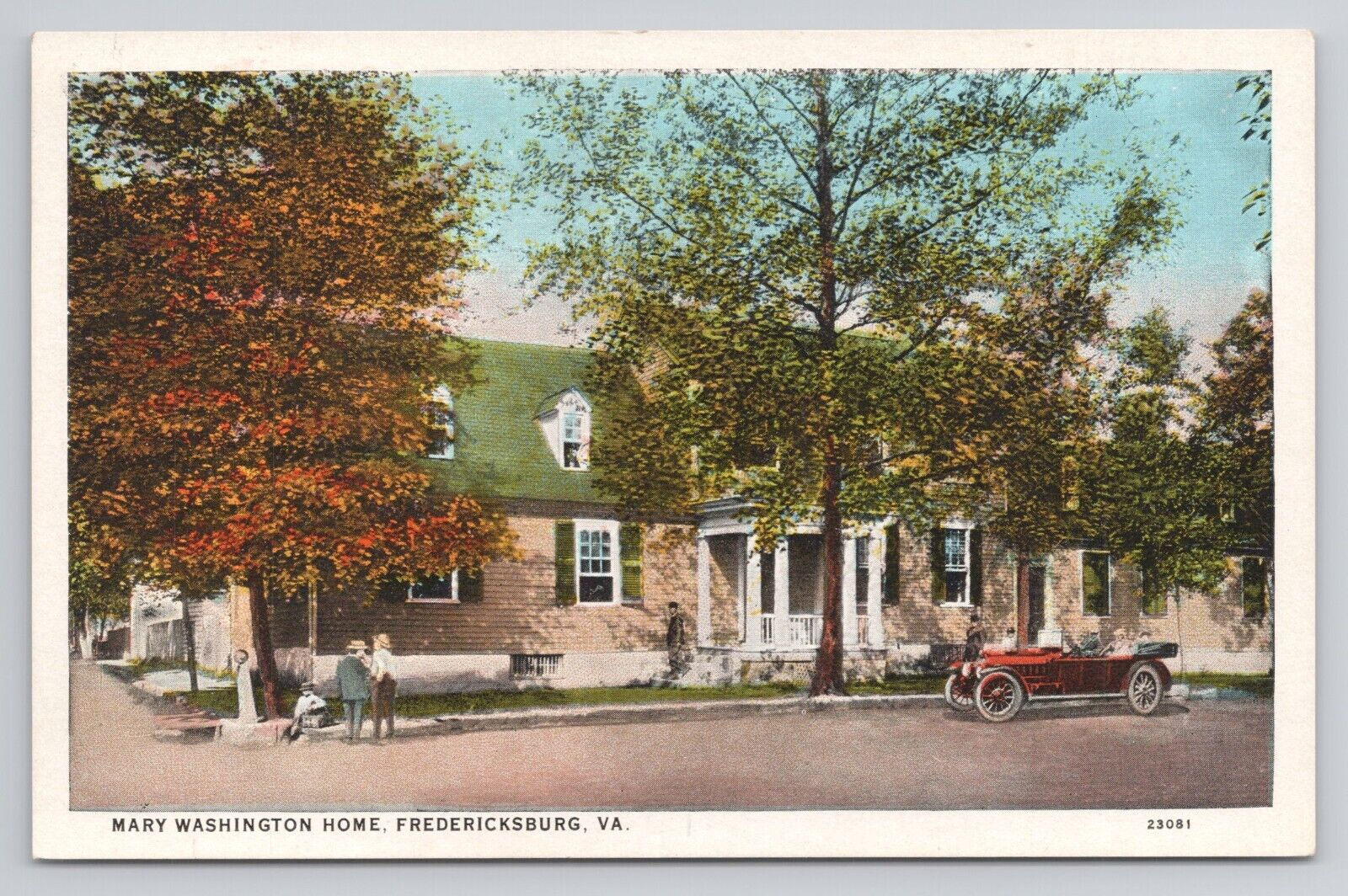 Postcard Mary Washington Home Fredericksburg Virginia c1920