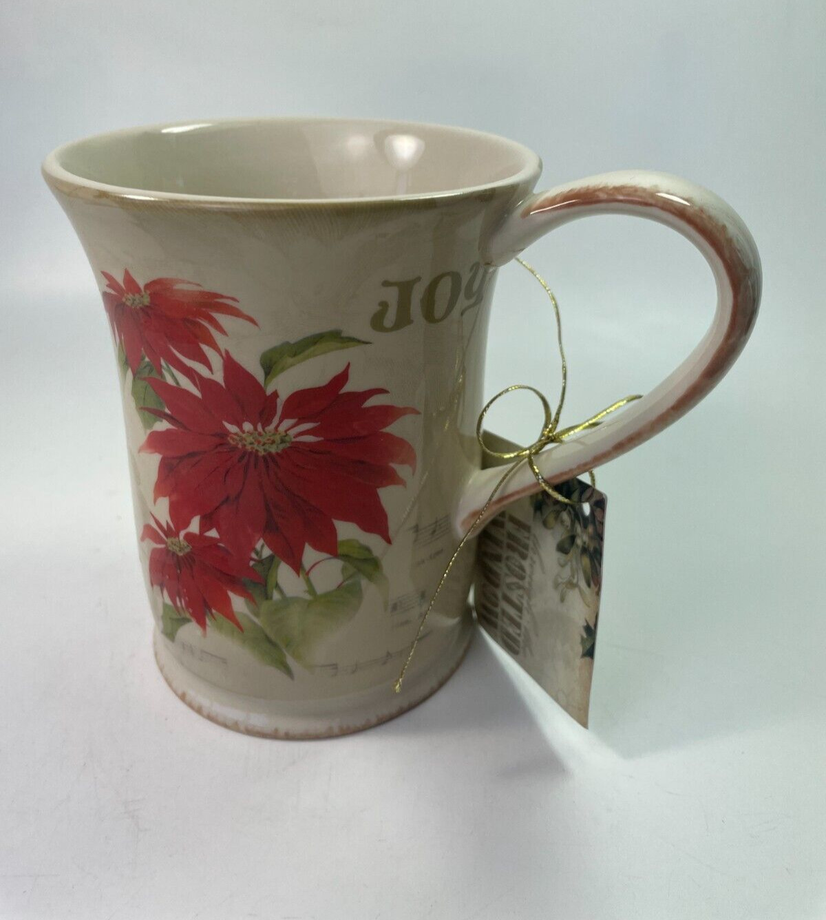 Season\'s Greetings Joy Christmas Coffee Mug Jessica Flick 12oz By Square One B18