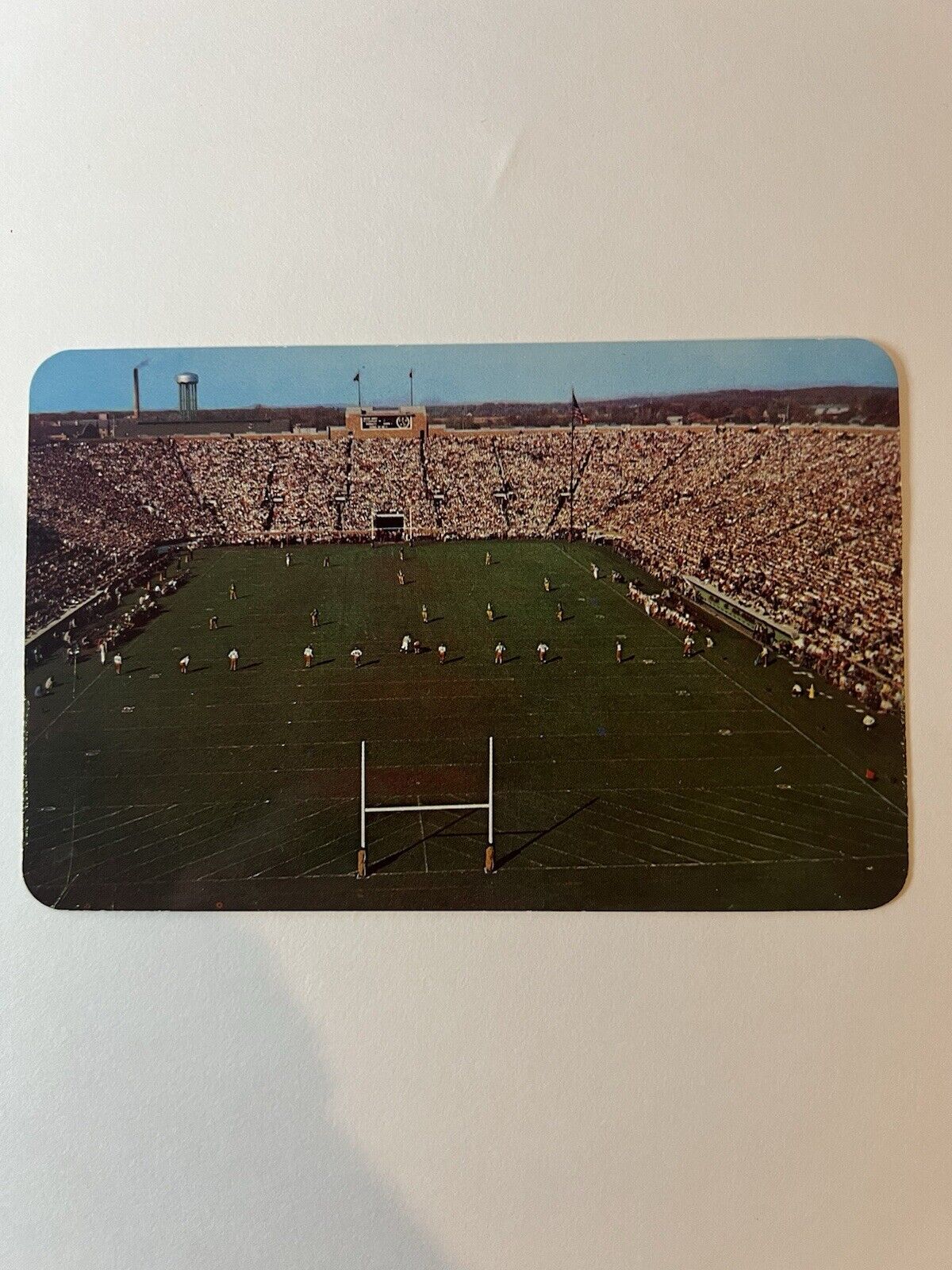 University of Notre Dame Stadium Fighting Irish football team Vtg Postcard V3