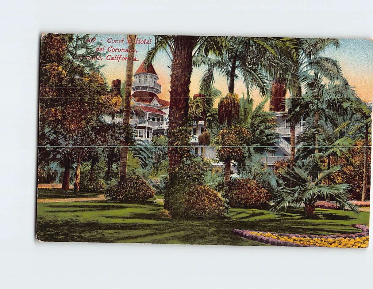 Postcard Court at Hotel del Coronado, California