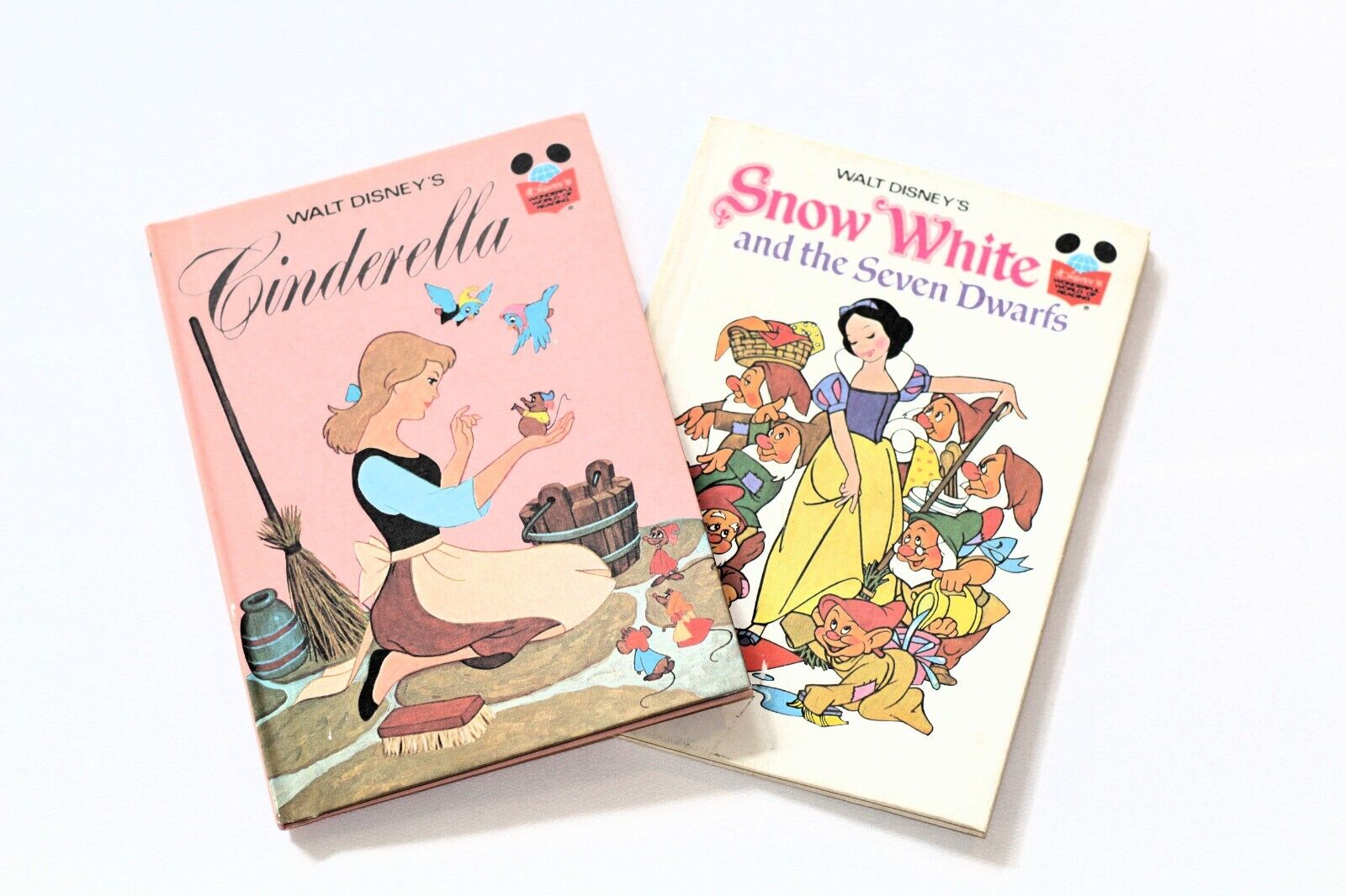 Vintage 1974 Walt Disney Cinderella Wonderful World Of Reading Book Club Edition