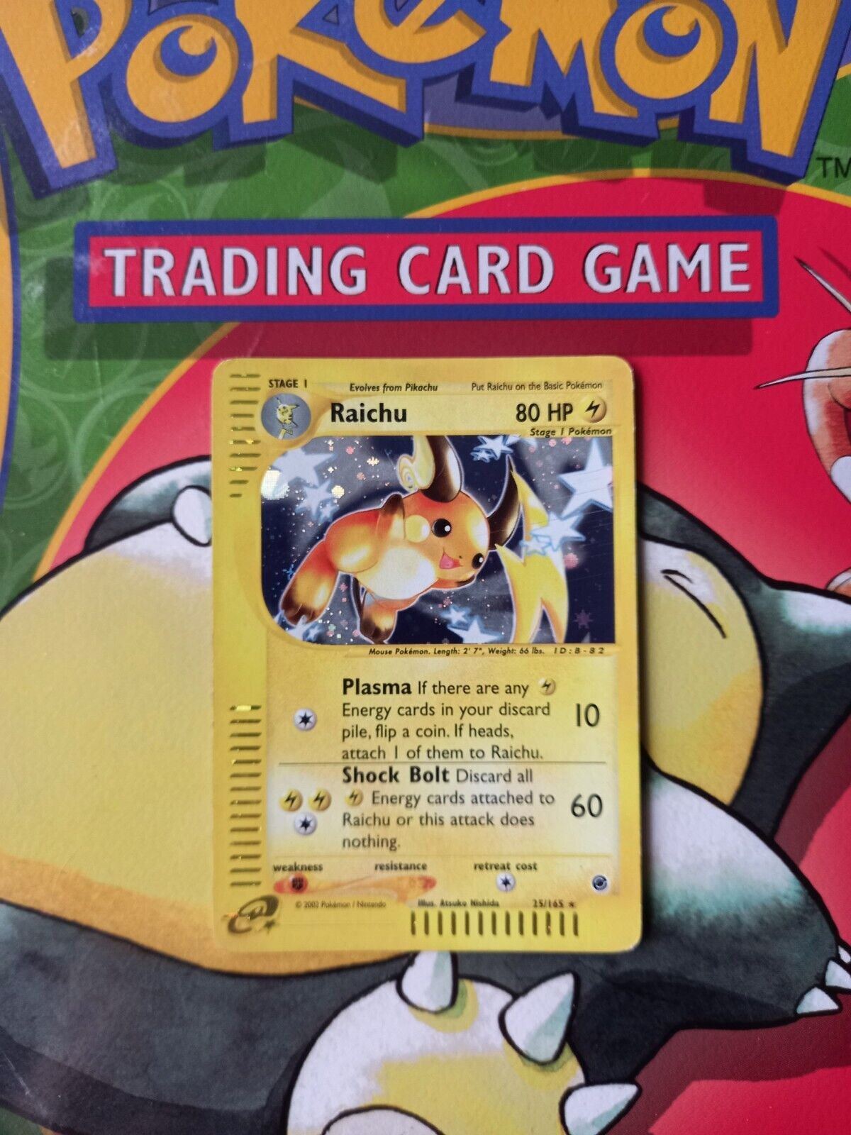 Raichu 25/165 Expedition Base Set Holo Rare Pokemon Card