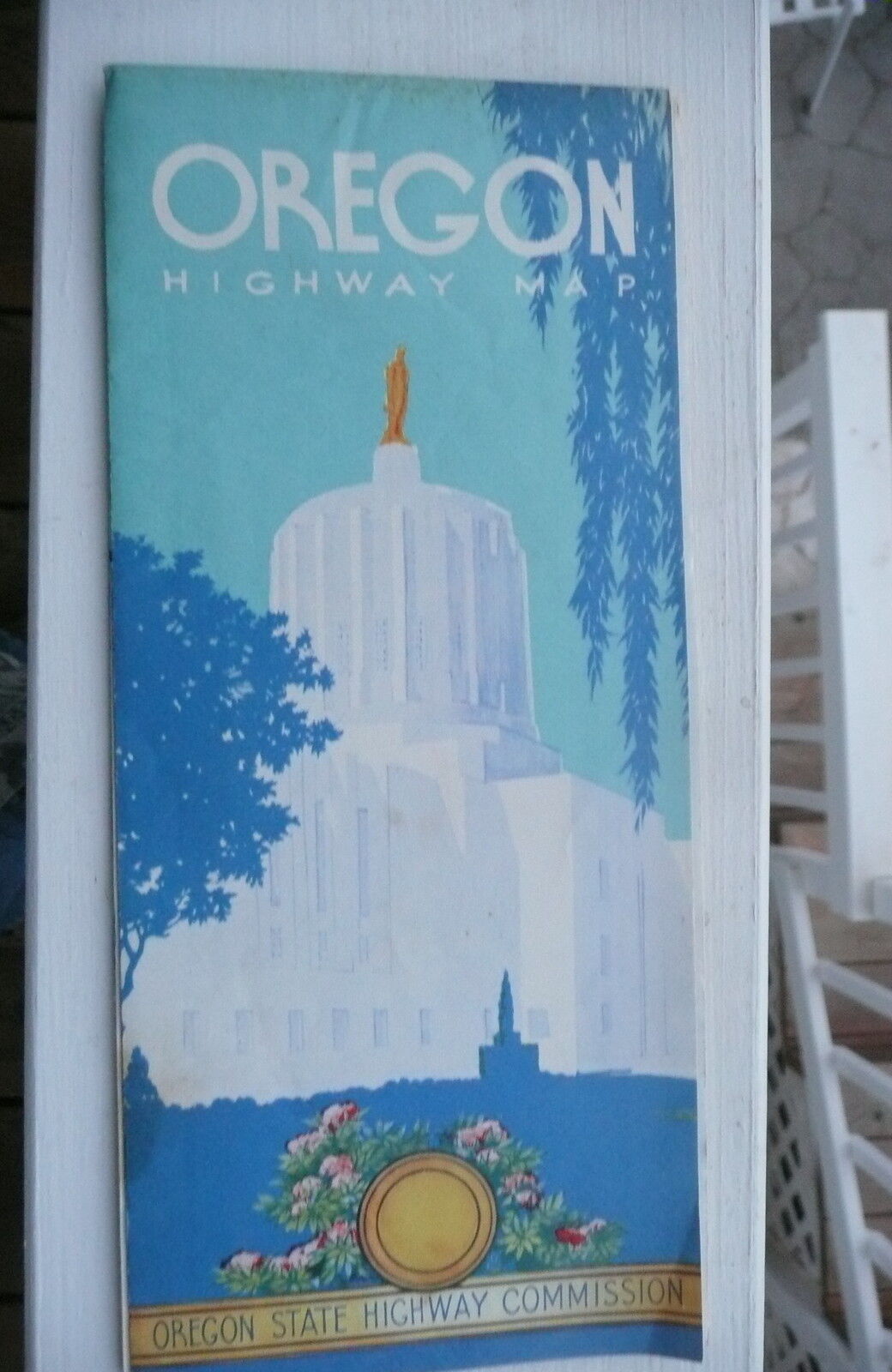 1958 Oregon  official highway state road