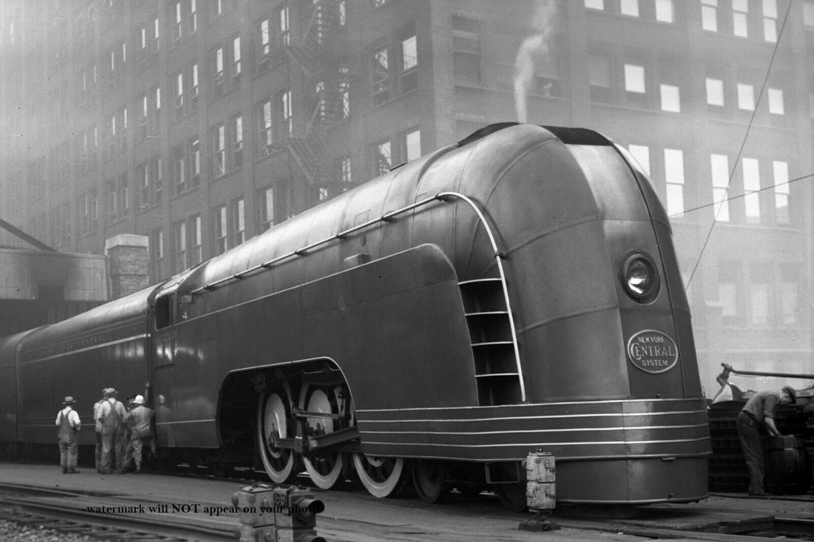 1936 Mercury Locomotive Train PHOTO Retro New York Central Railroad, Chicago
