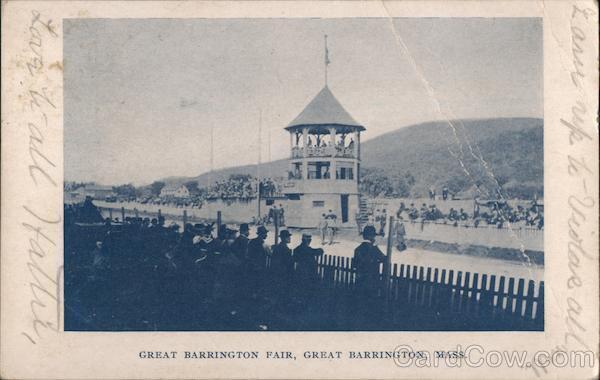 1906 Great Barrington Fair,MA Berkshire County Massachusetts Postcard 1c stamp