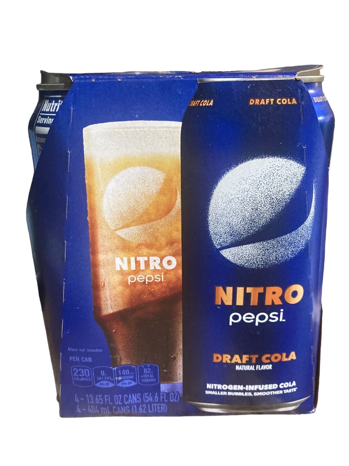 NEW Pepsi Nitro Draft Cola  (4-pack) Limited Time Limited Release Areas