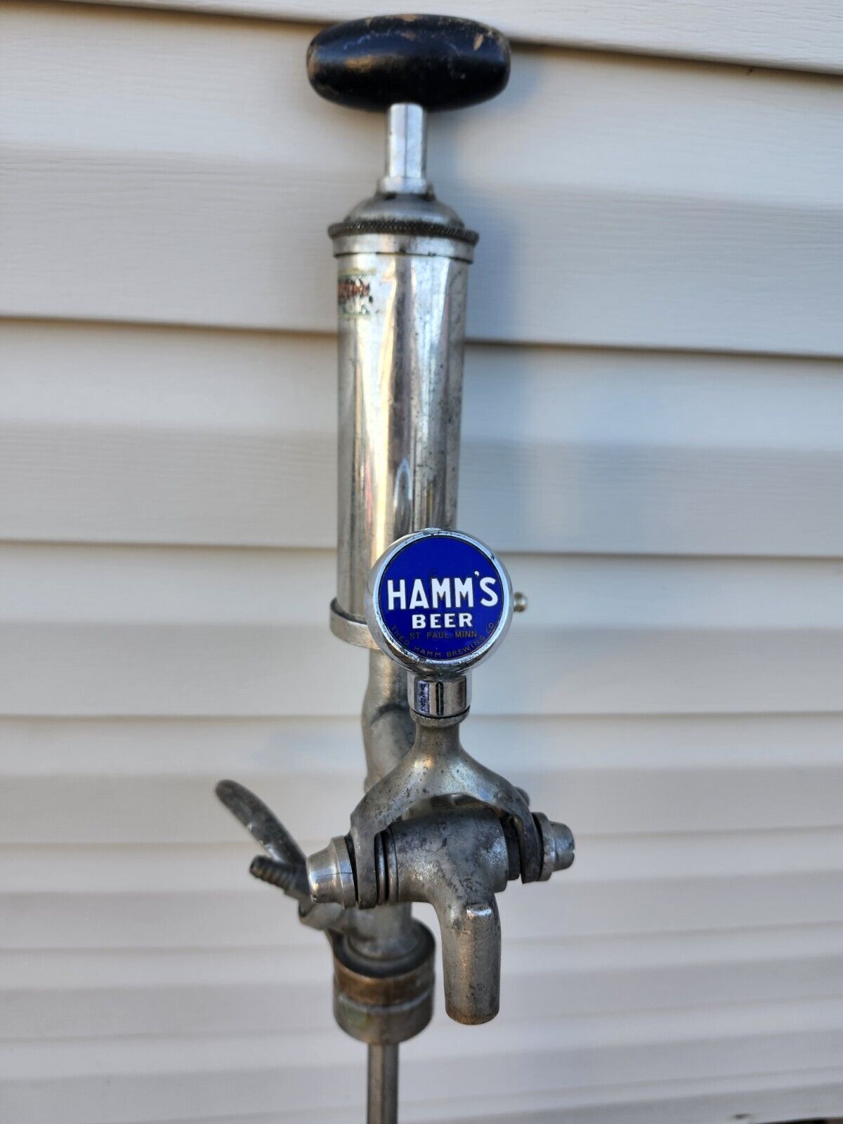 Rare Hamm\'s Beer Tap Handle w/ Superior Keg Tap Circa 1930\'S Wow