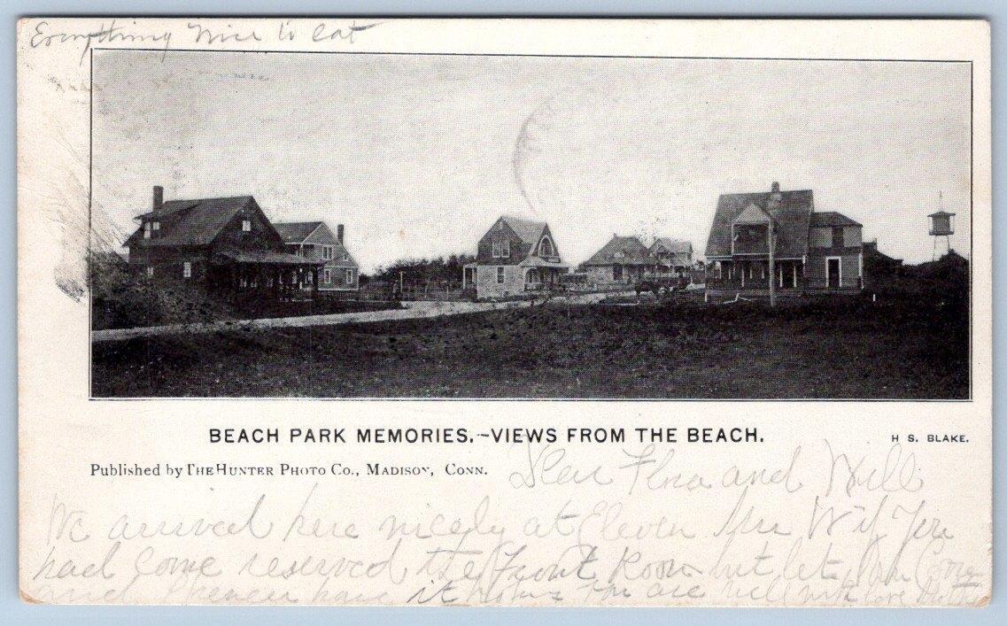 1907 BEACH PARK MEMORIES*CONNECTICUT*CT*VIEWS FROM THE BEACH*PUB HUNTER PHOTO CO