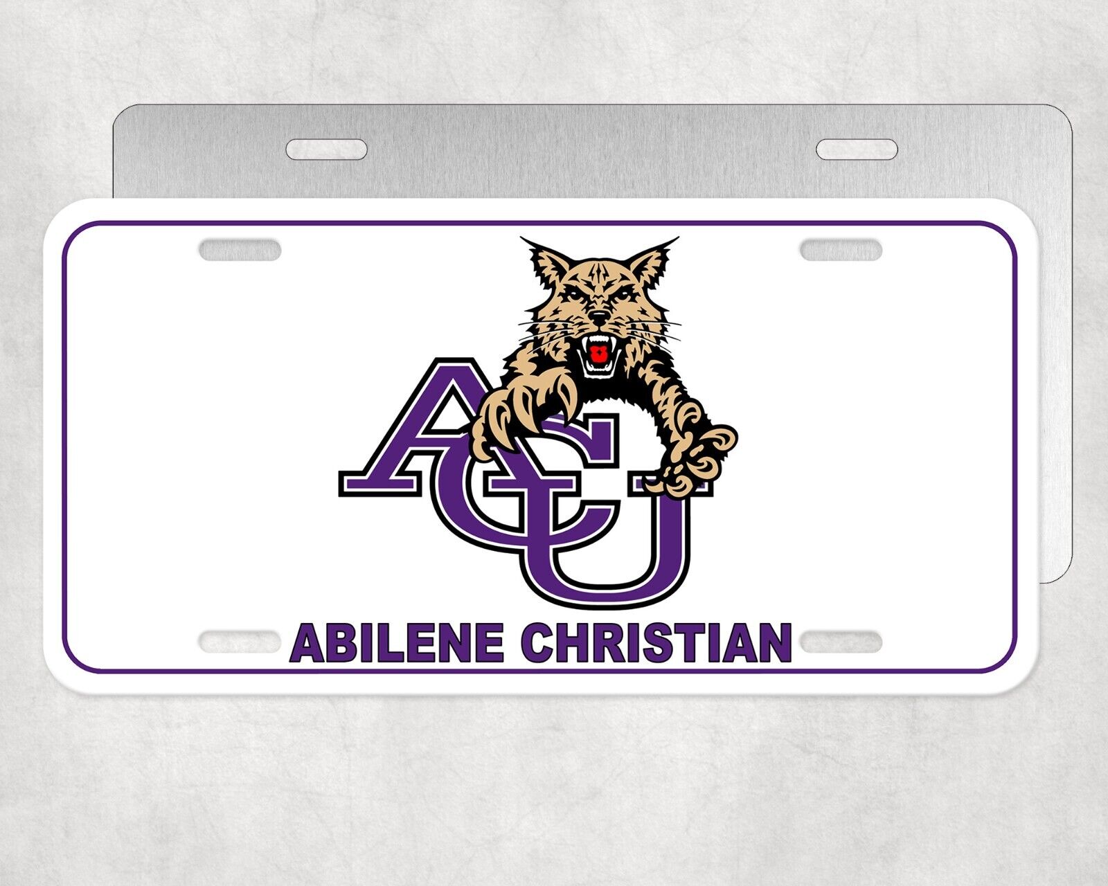 License Plate Tag Abilene Christian University