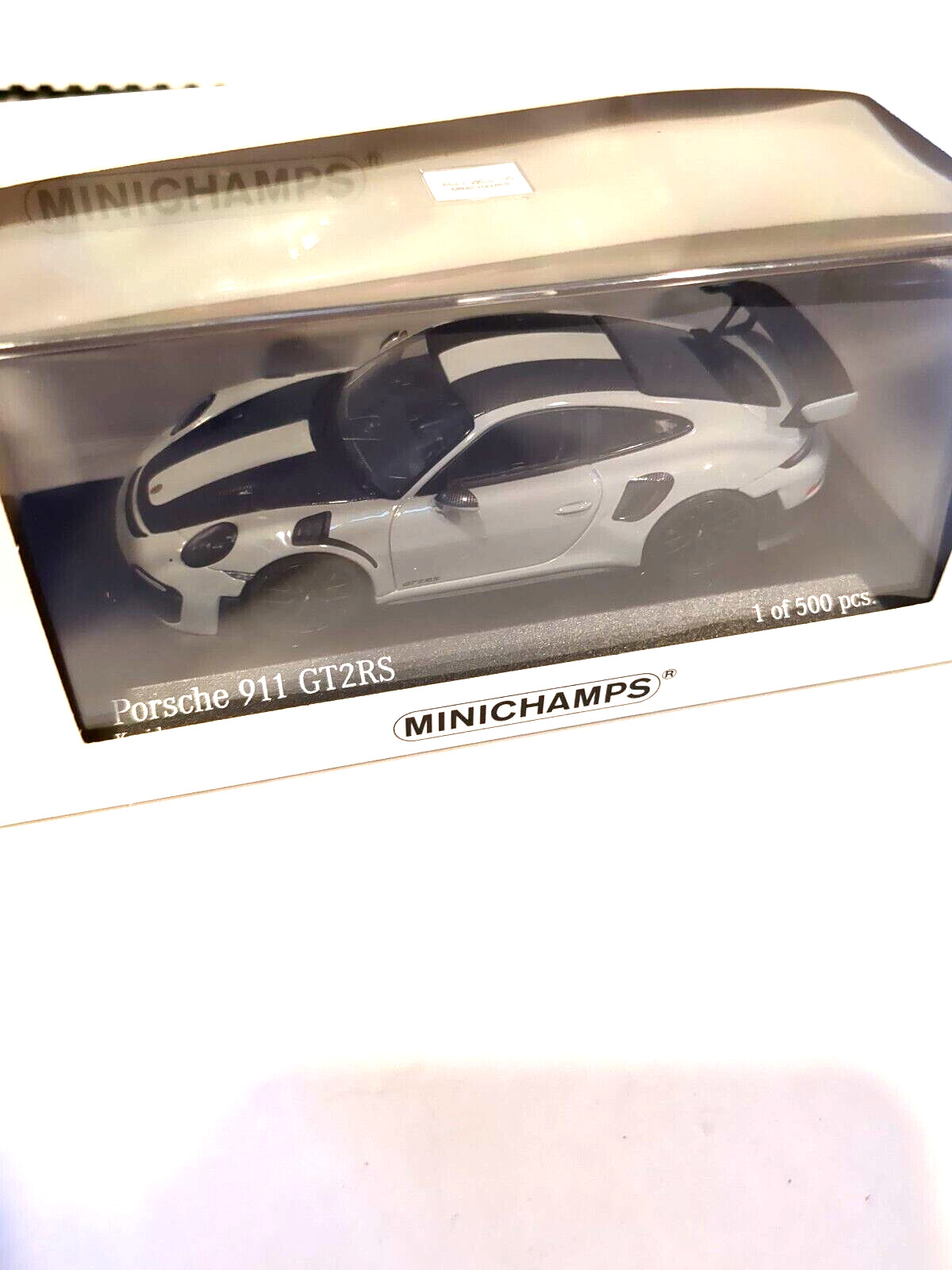 MINICHAMPS 911 GT 2RS Chalk Gray Weissach Package 1:43 1OF 500