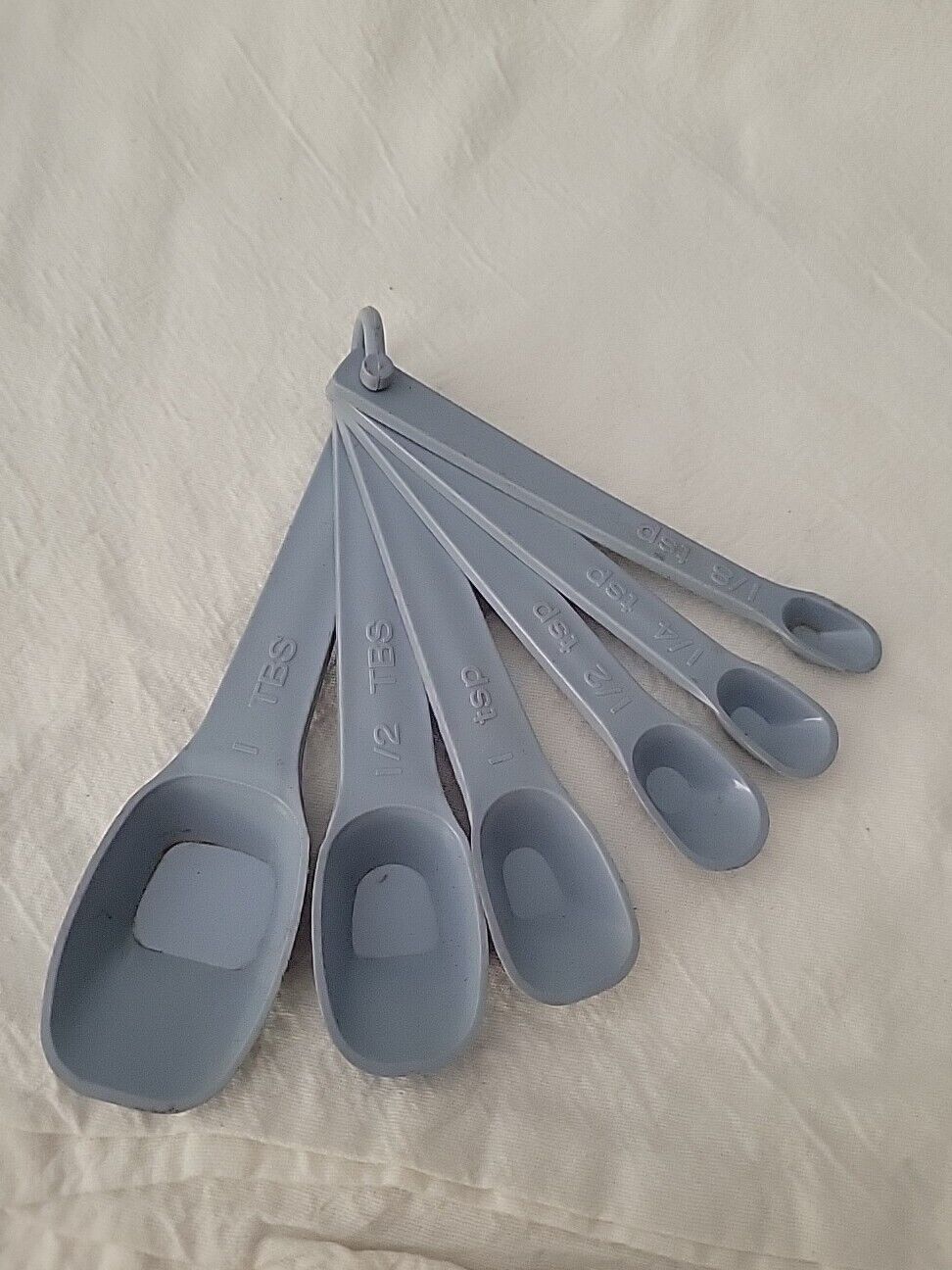 Vintage Blue King Kraft  6 pc Measuring Spoons