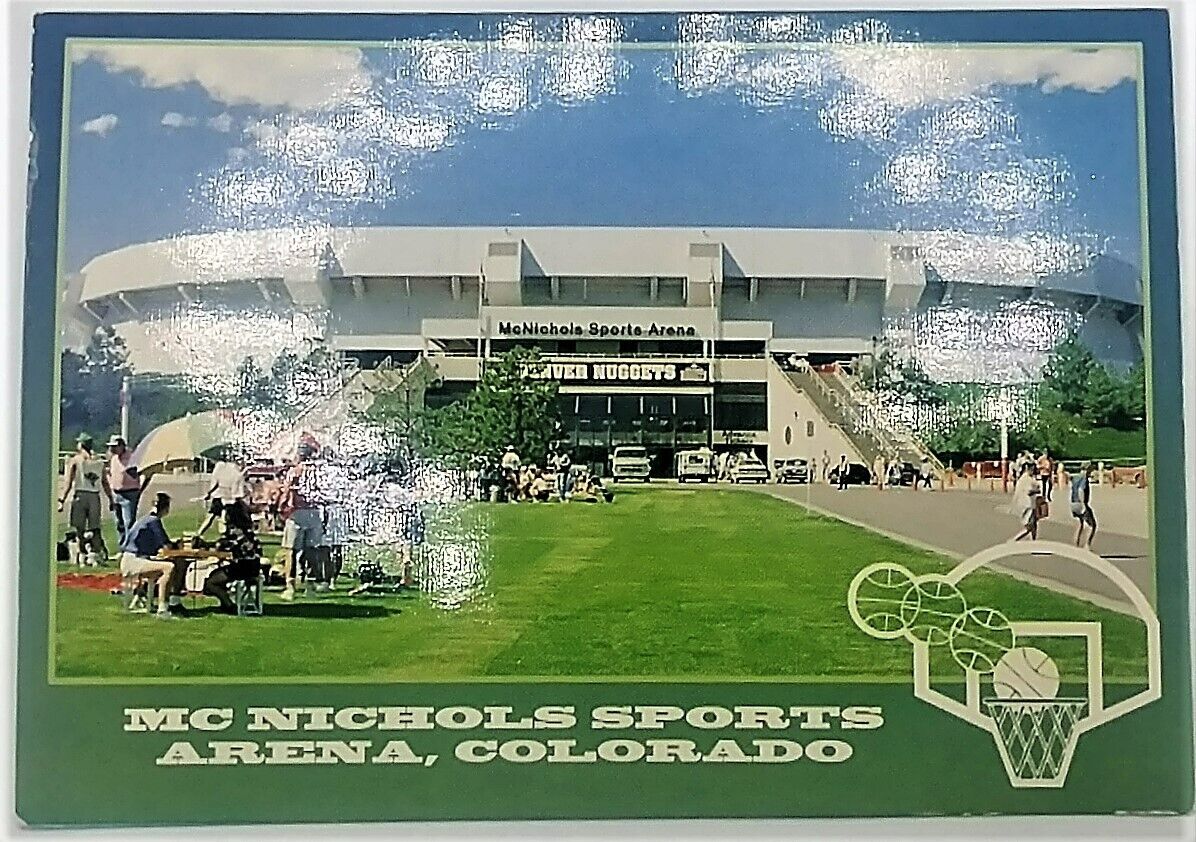 Vintage McNichols Sports Arena Denver, CO Post Card 1990s