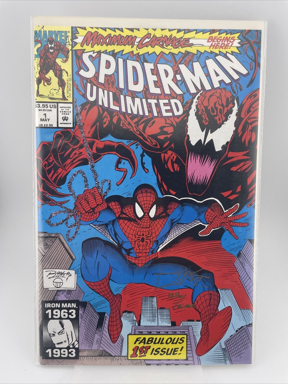 Spider-Man Unlimited #1: Signed Ron Lim w/ COA