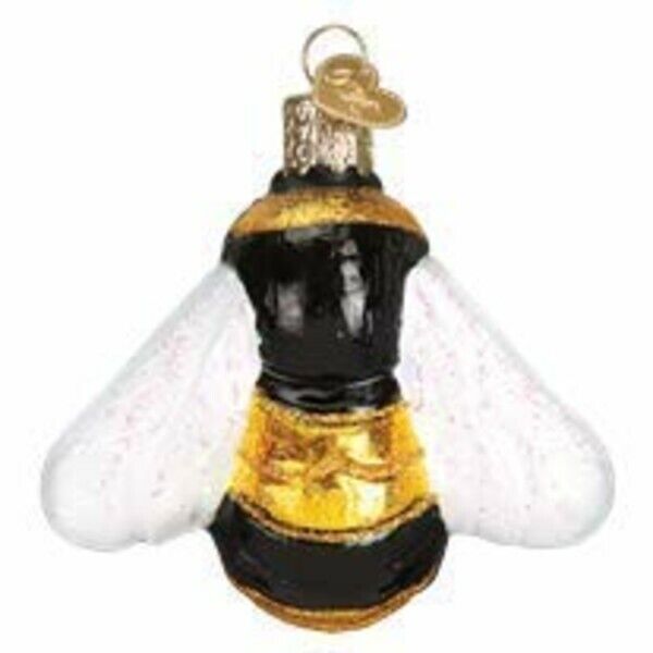 Old World Christmas 12521 Glass Blown Bumblebee Ornament