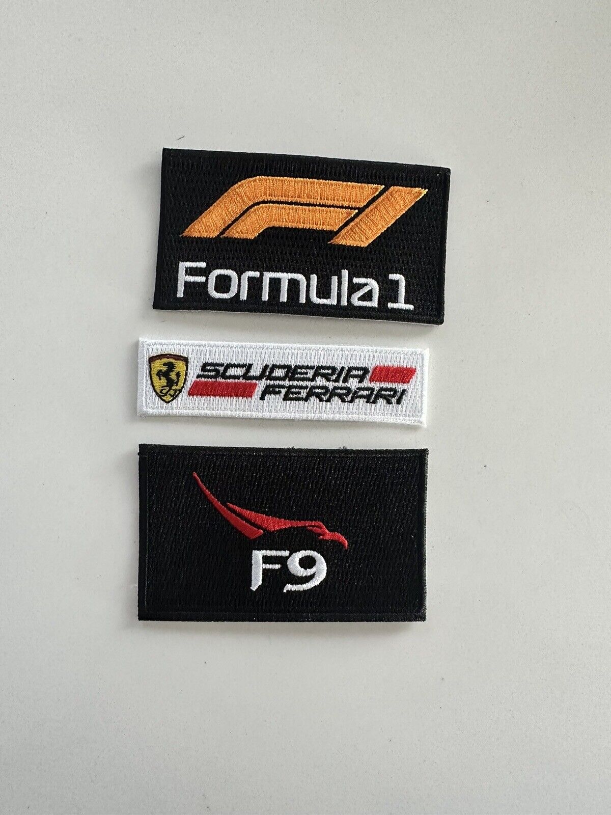 3 Pack Ultimate F1 Patch combo  FERRARI FORMULA ONE F1 RACING Iron-on PATCHES