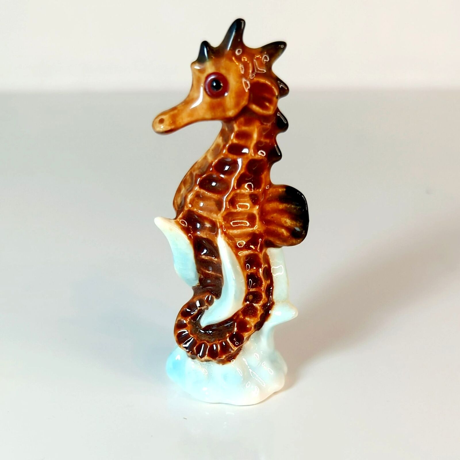 Vintage Miniature Bradley Bone China Seahorse Miniature Figurine
