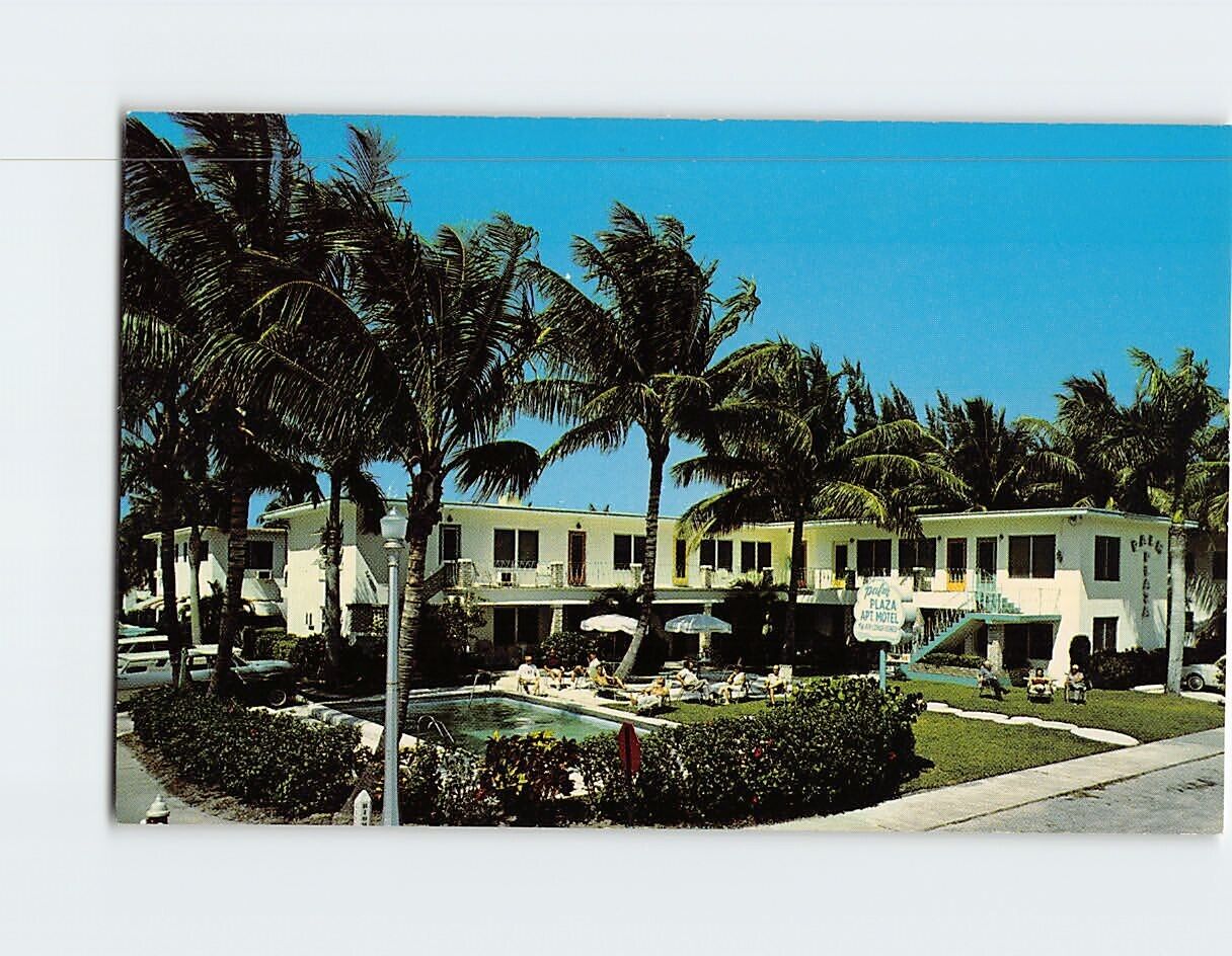 Postcard Palm Plaza Apartments Fort Lauderdale Florida USA