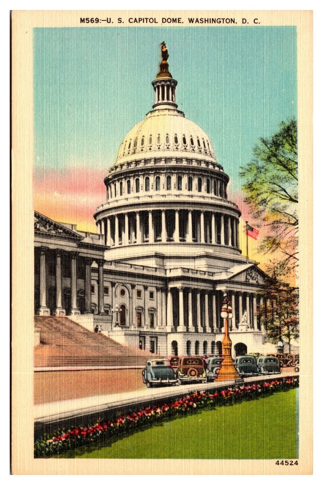 Vintage US Capitol Dome, Washington, D.C. Postcard