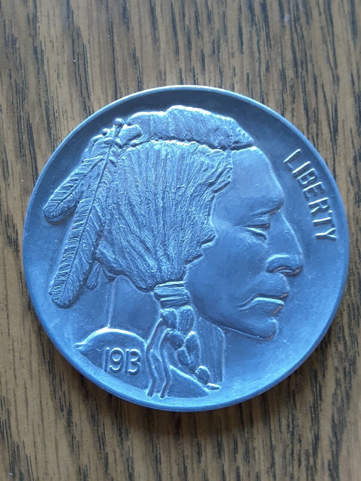 Commemorative 1913 Liberty Buffalo Indian Head Nickel Coin Token, 3\