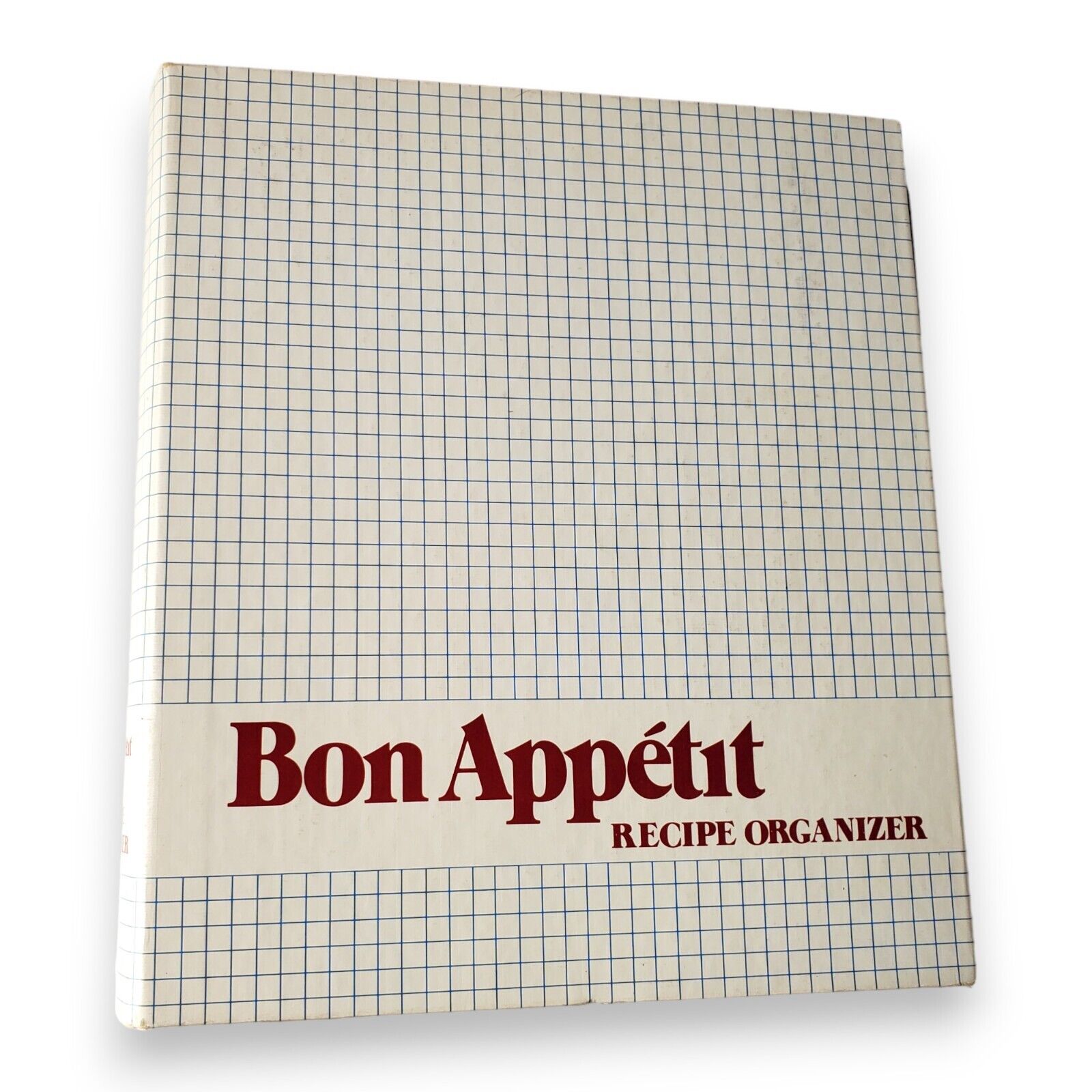 Bon Appétit 1980 Recipe Organizer - Vintage 6-Ring Binder, Retro Kitchen