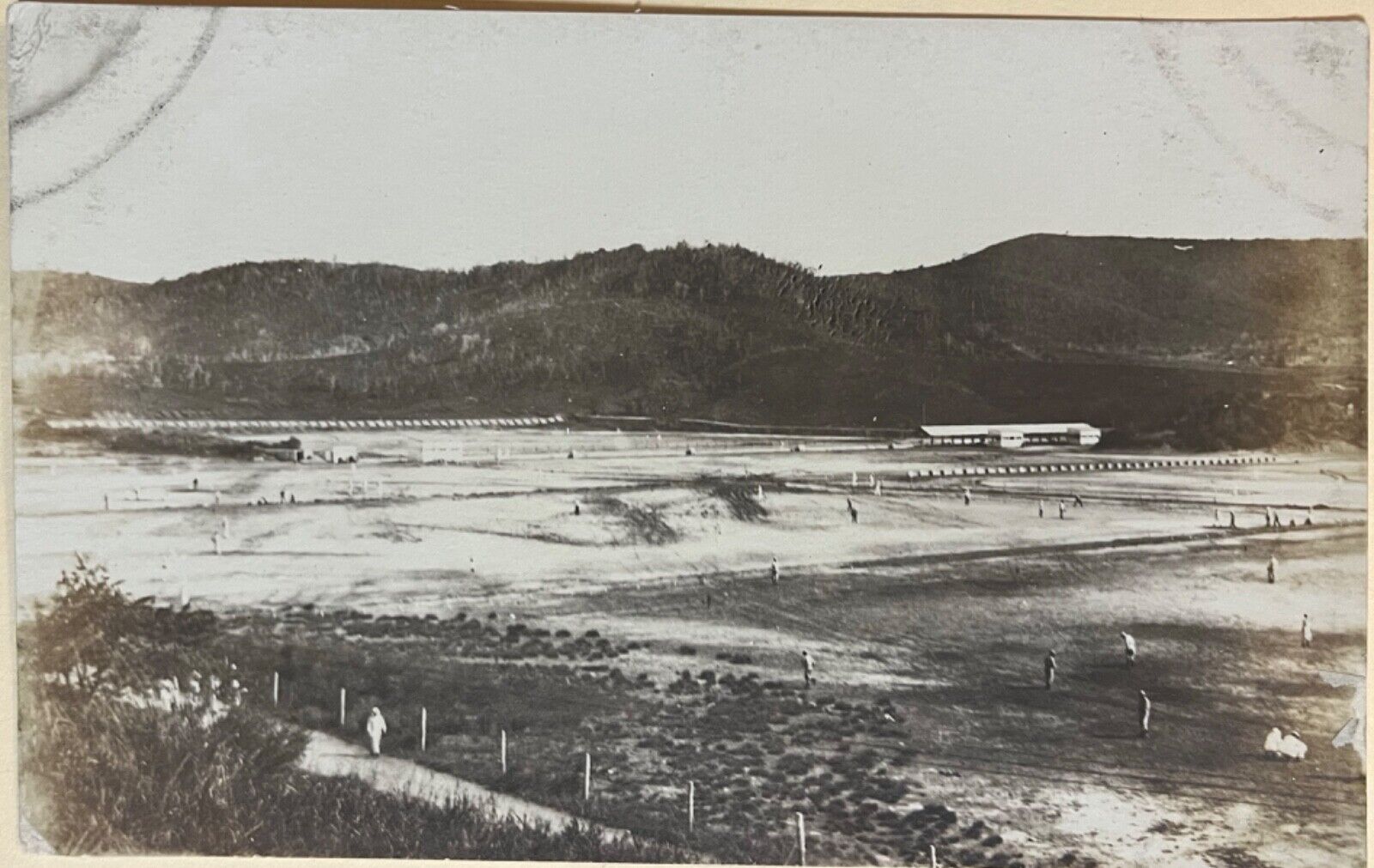 Baseball Training Camp View Antique Vintage RPPC Real Photo Postcard c1920