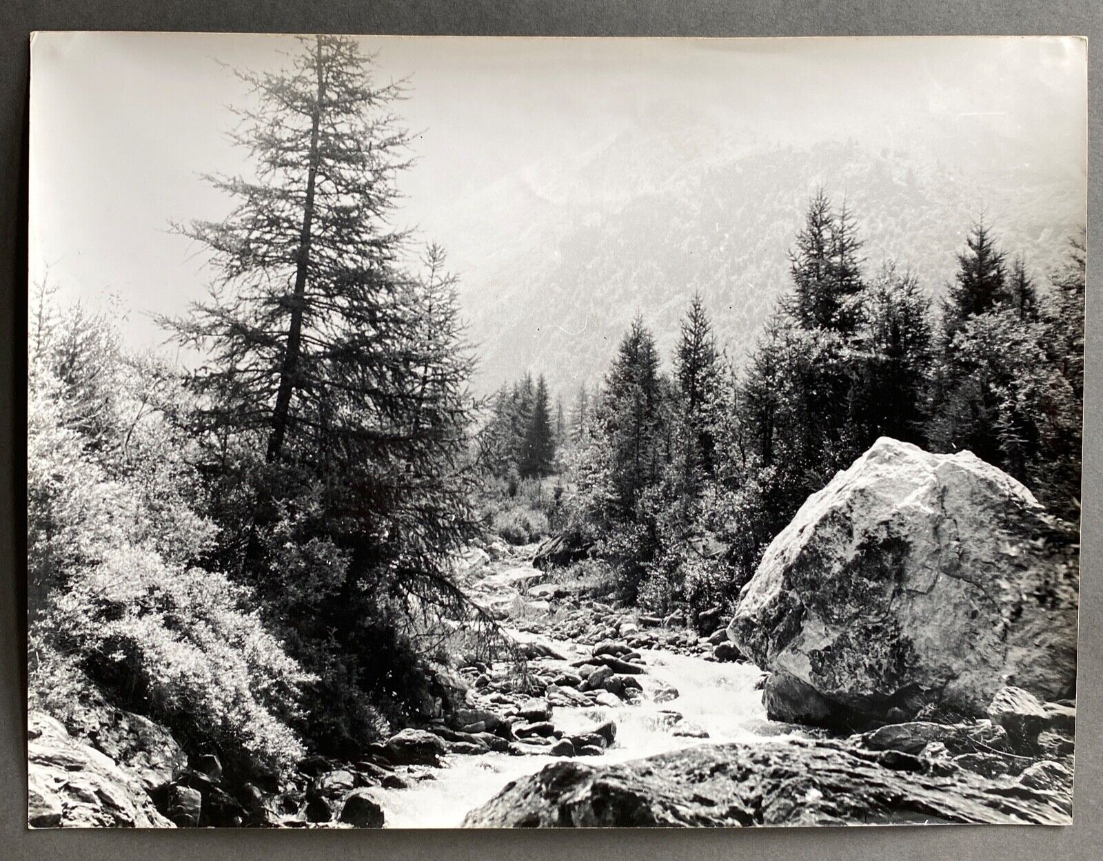 Bernard Darot XXe H6418 Mountain Waterfall Photo Mountains Fars