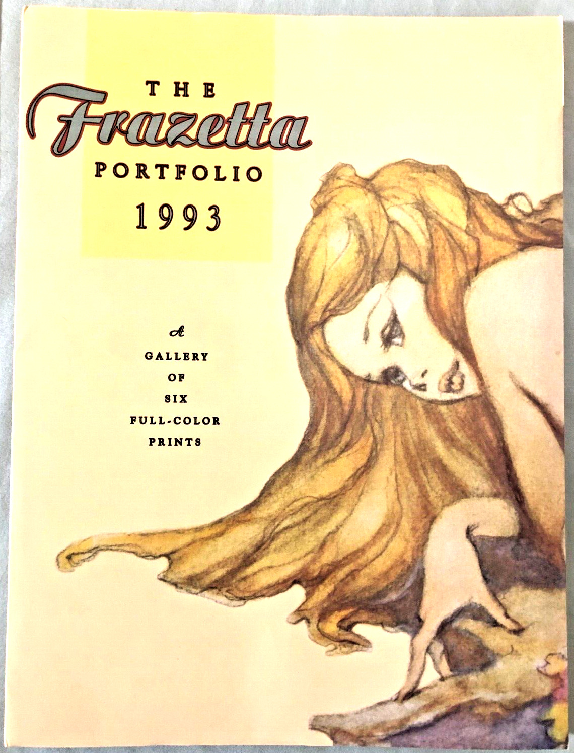 FRAZETTA 1993 PORTFOLIO Gallery of Six Color Prints.