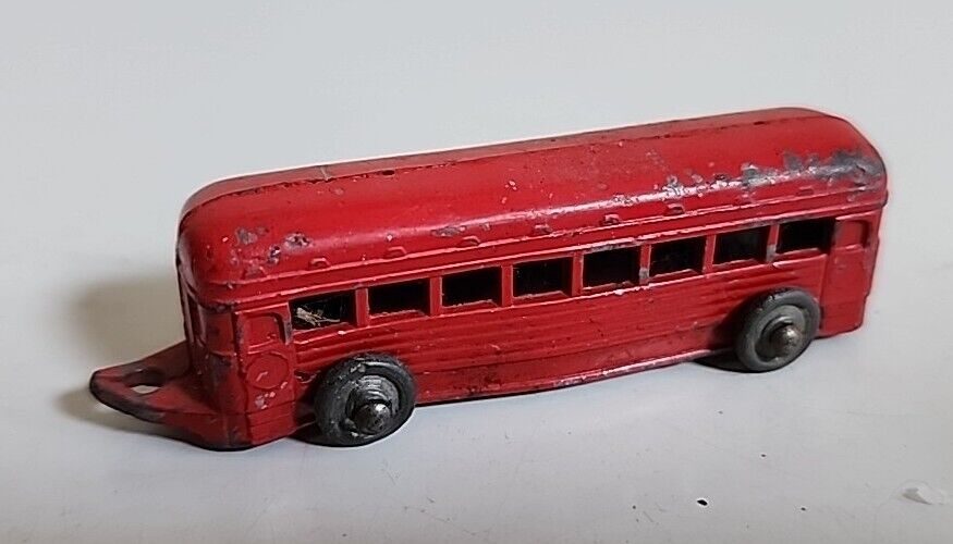 Vintage Tootsie Toy Red Railroad Passenger Car - 2.5\