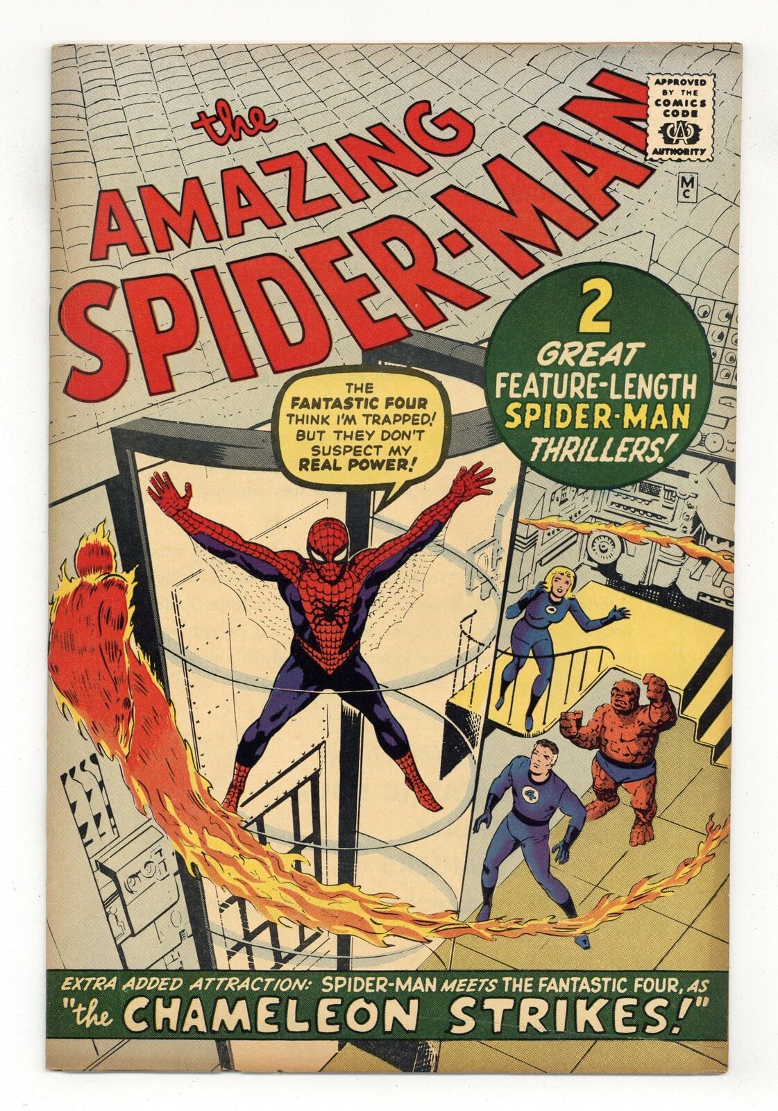 Amazing Spider-Man Golden Record Reprint #1 Comic Only FN 6.0 1966