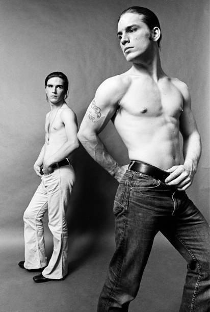 Warhol Superstar Joe Dallesandro and his brother Bobby 1970 Old Photo 1