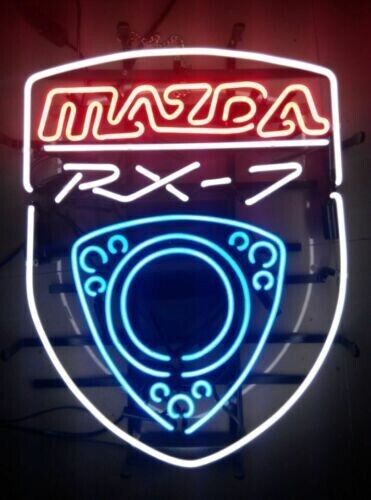 Mazda Rx-7 Sports Car Vintage Garage Neon Sign 19x15 Bar Light Party Pub