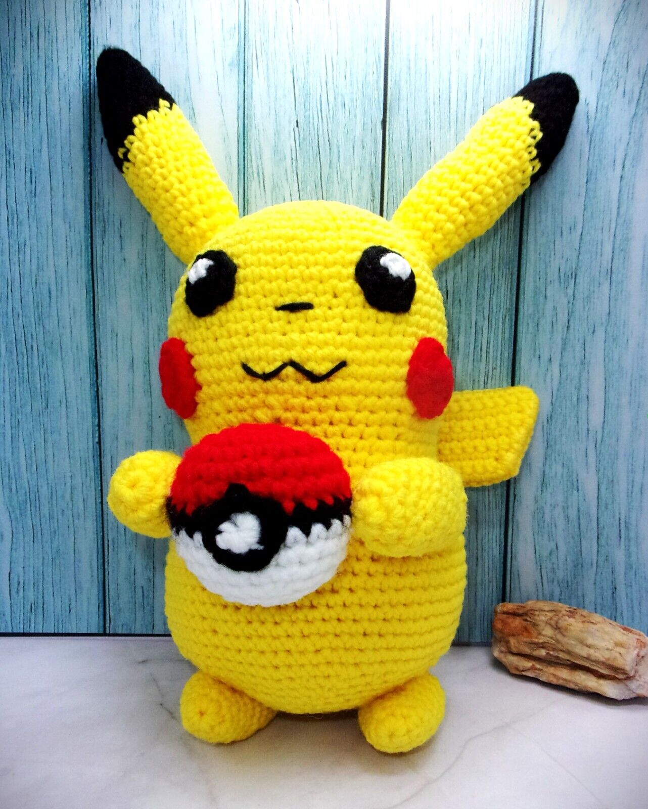 Pikachu - Crocheted Pokemon Plush - Hand Made - Custom Orders Welcome ^^