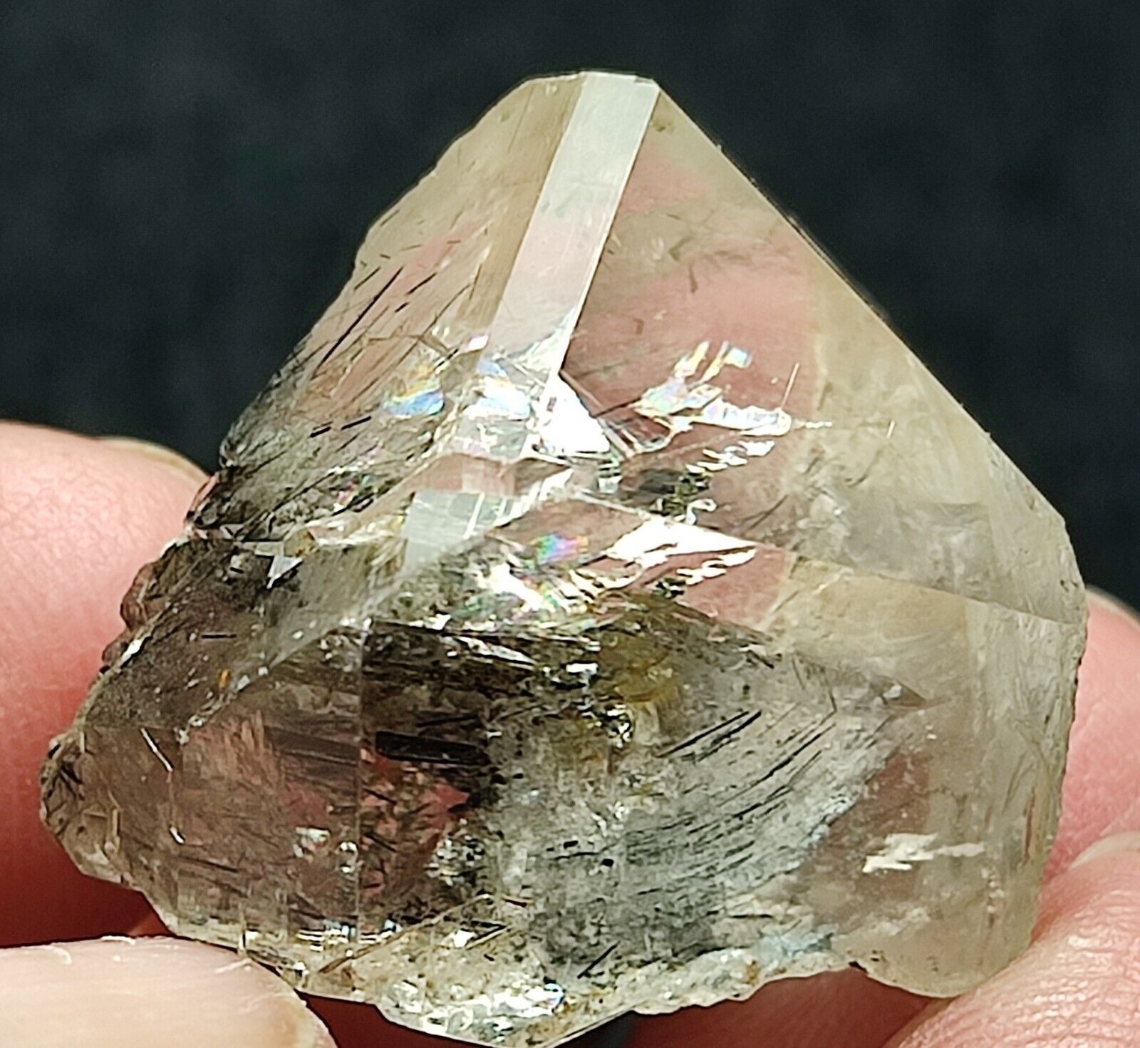 Riebeckite/aegirine incl. smoky lustrous quartz_Zagi,KPK,Pakistan.