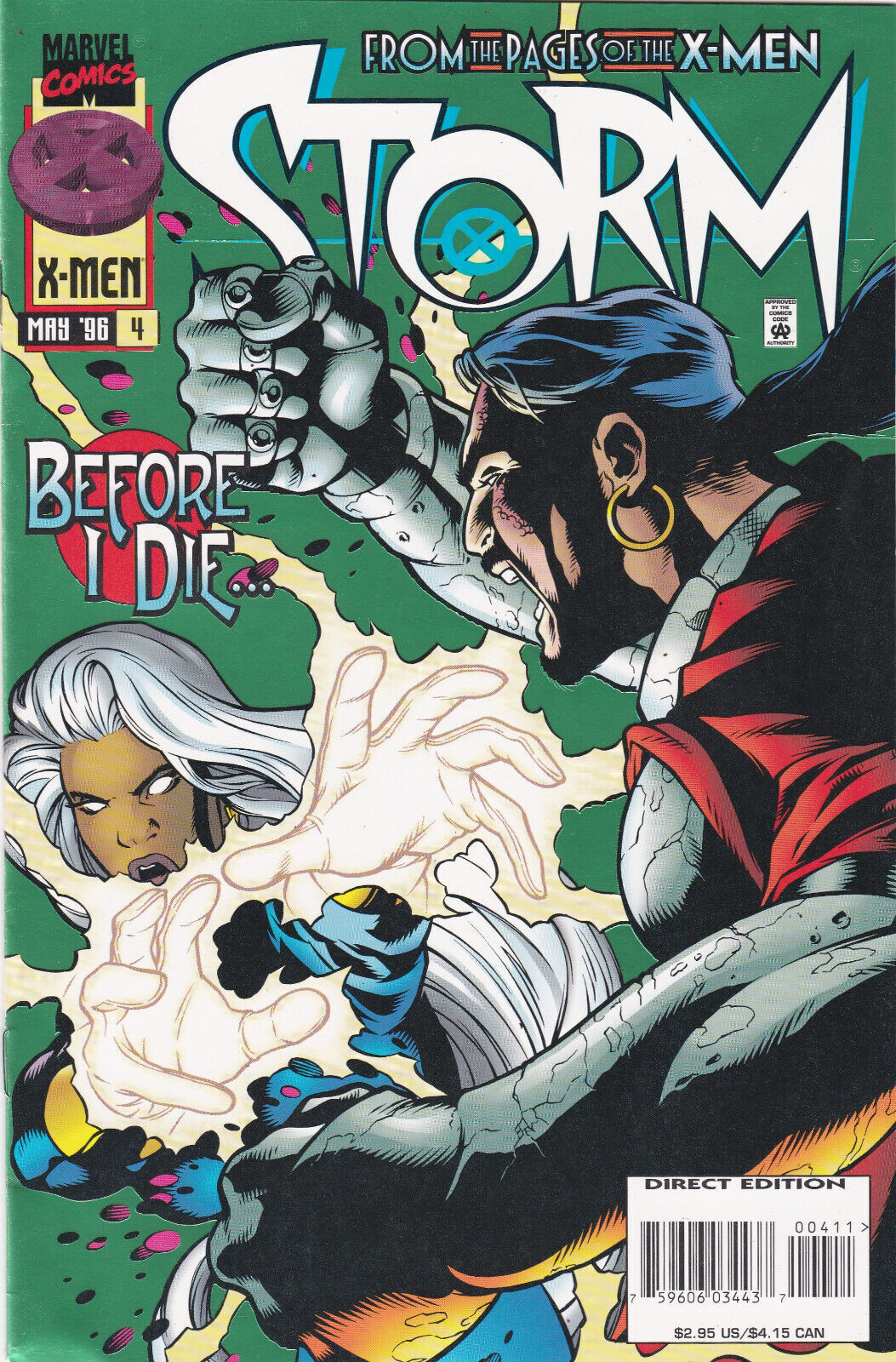 Storm #4, Vol. 1 (1996, 2013) Marvel Comics, High Grade,Green Foil Cover
